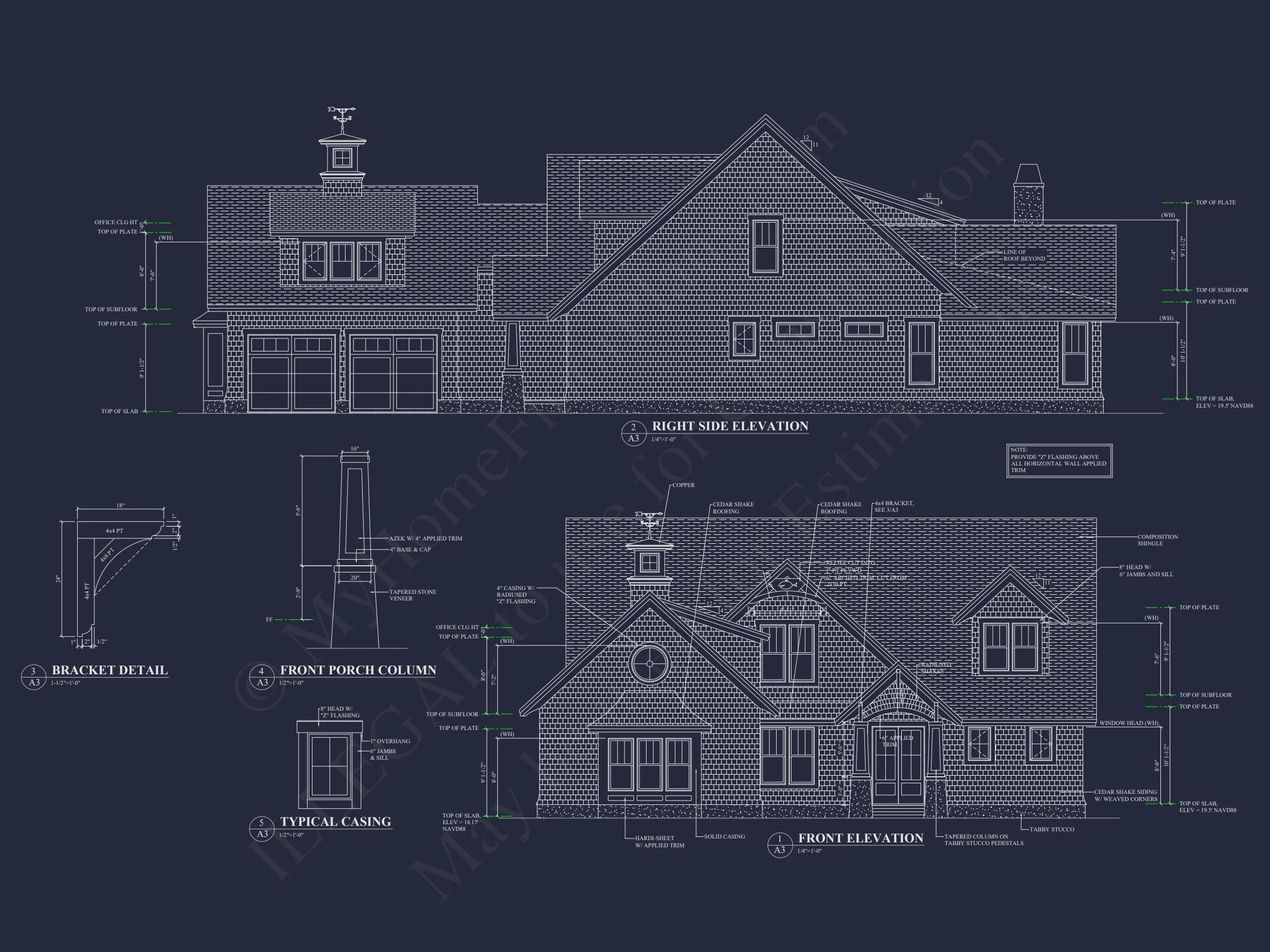 Elegant house Plan with CAD Blueprints for Modern Architecture