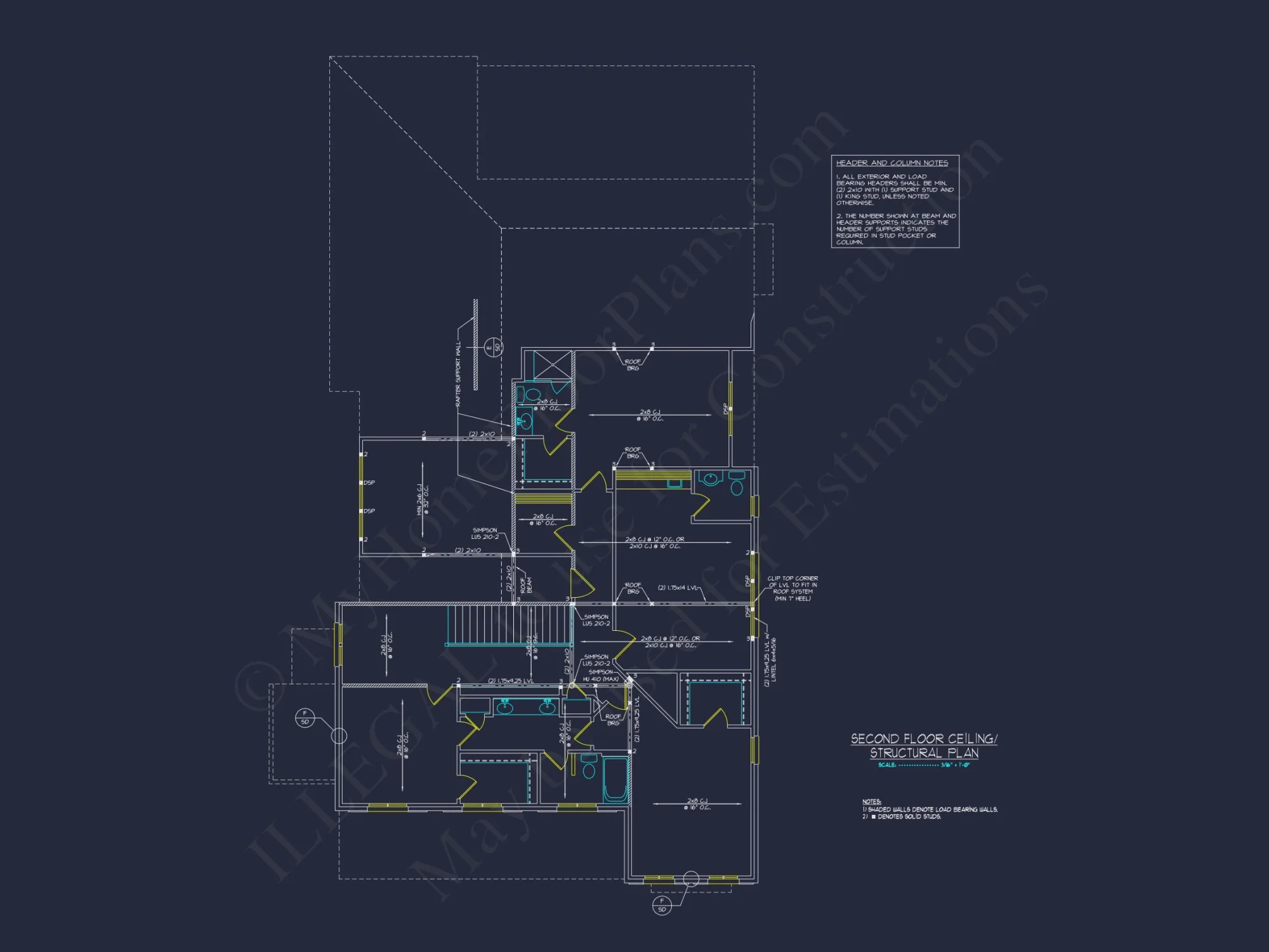 Elegant house Plan with 2 Story Floor Plans