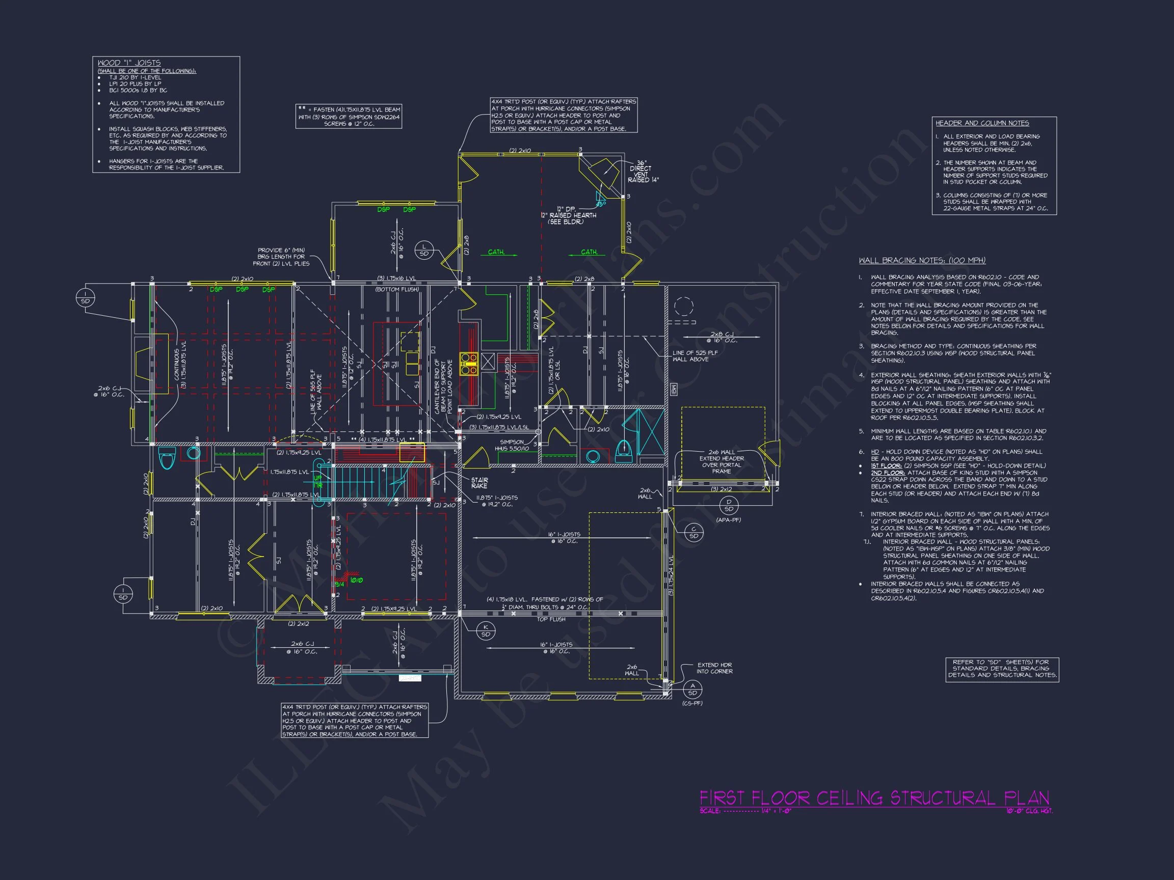 Graceful 2-Story house Plan with Architectural CAD Blueprint Designs