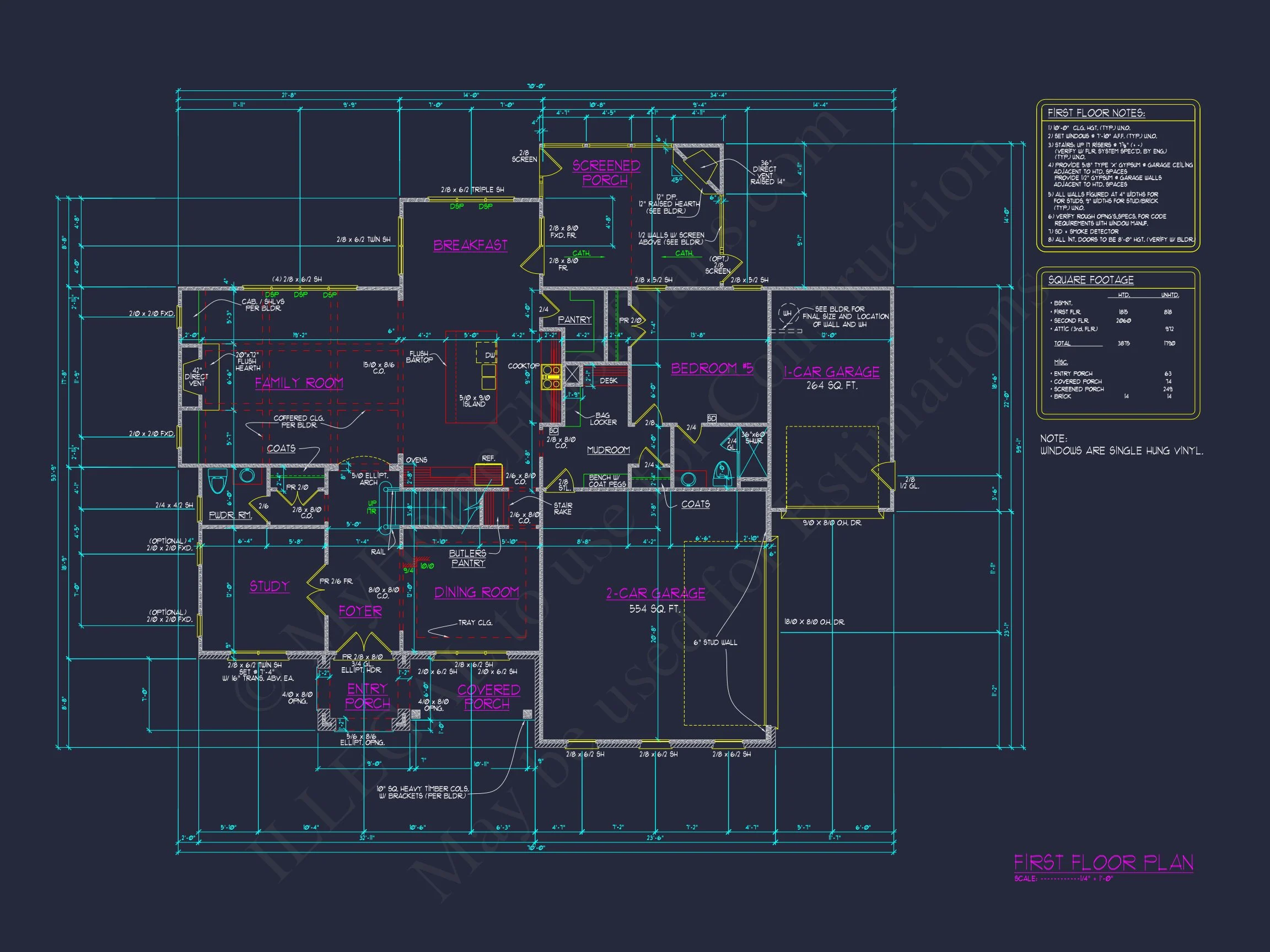 Graceful 2-Story house Plan with Architectural CAD Blueprint Designs