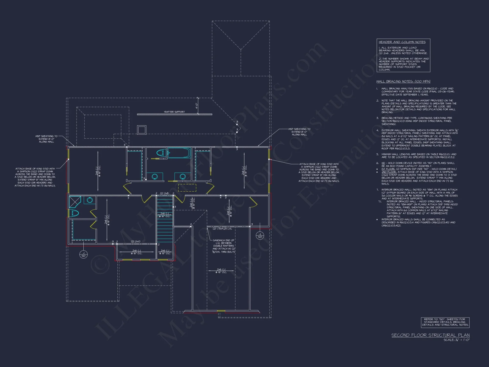 Explore Stunning house Plan Designs with 2-Story CAD Blueprints