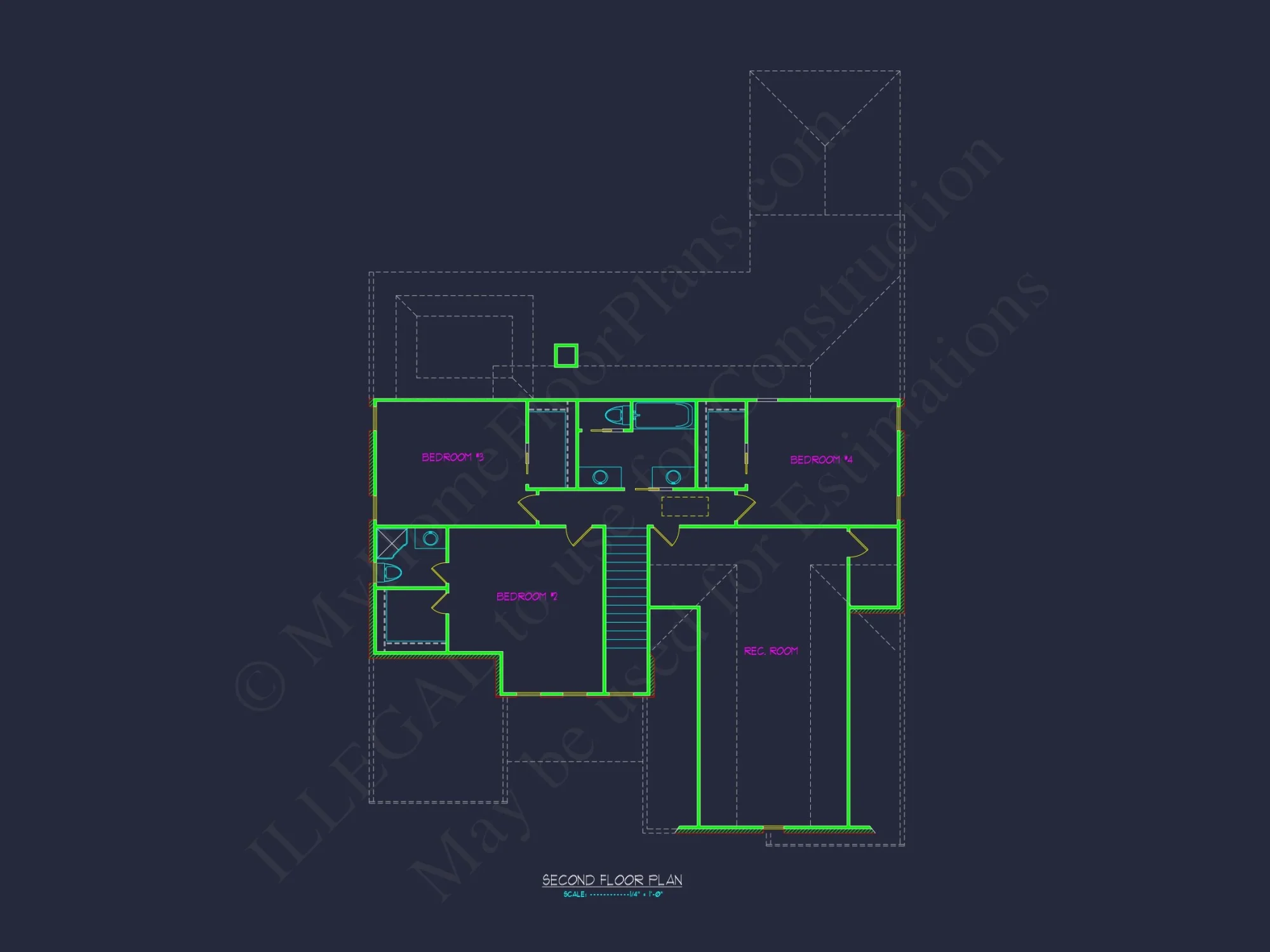 Explore Stunning house Plan Designs with 2-Story CAD Blueprints