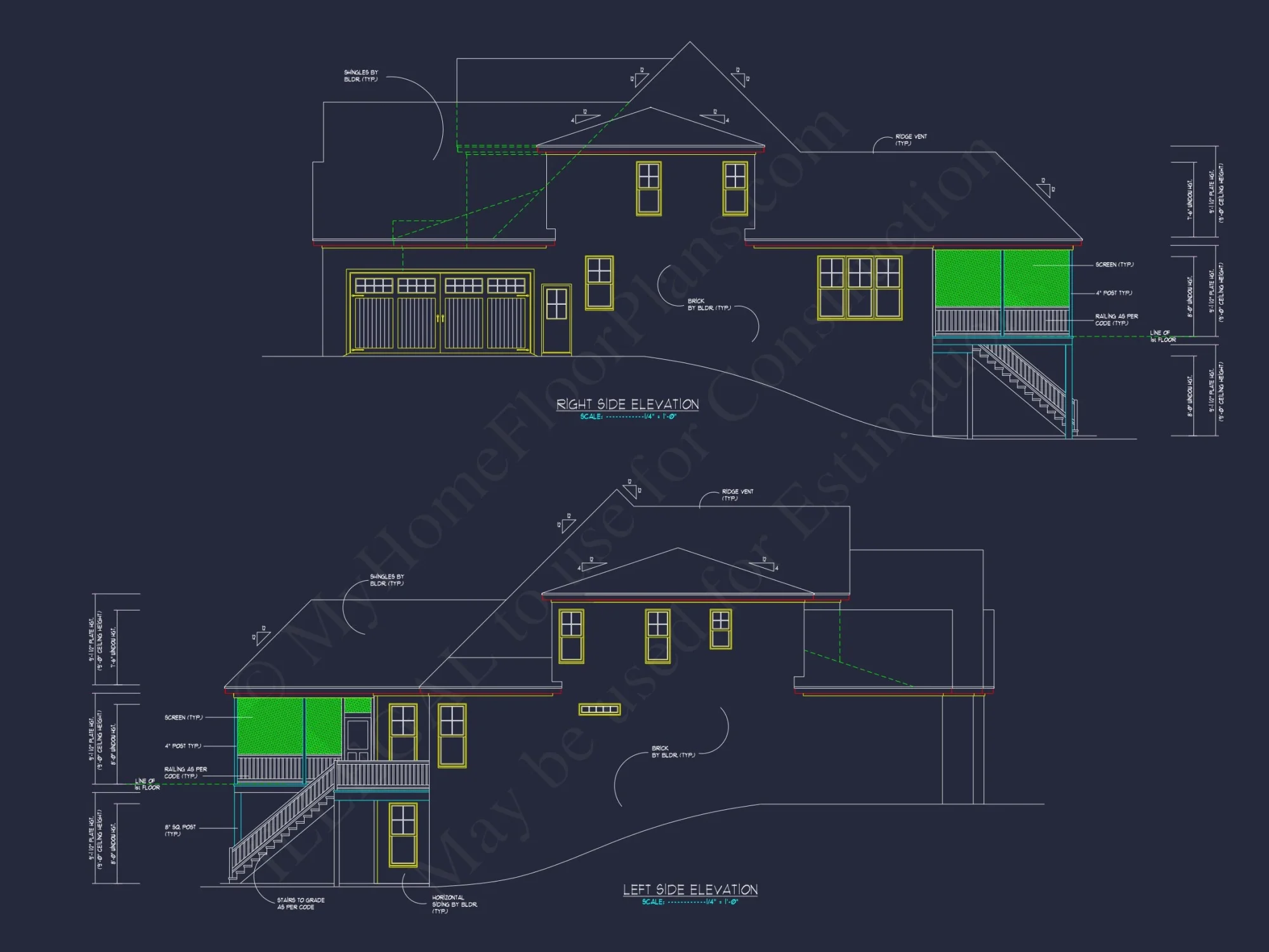 Explore Stunning house Plan Designs with 2-Story CAD Blueprints