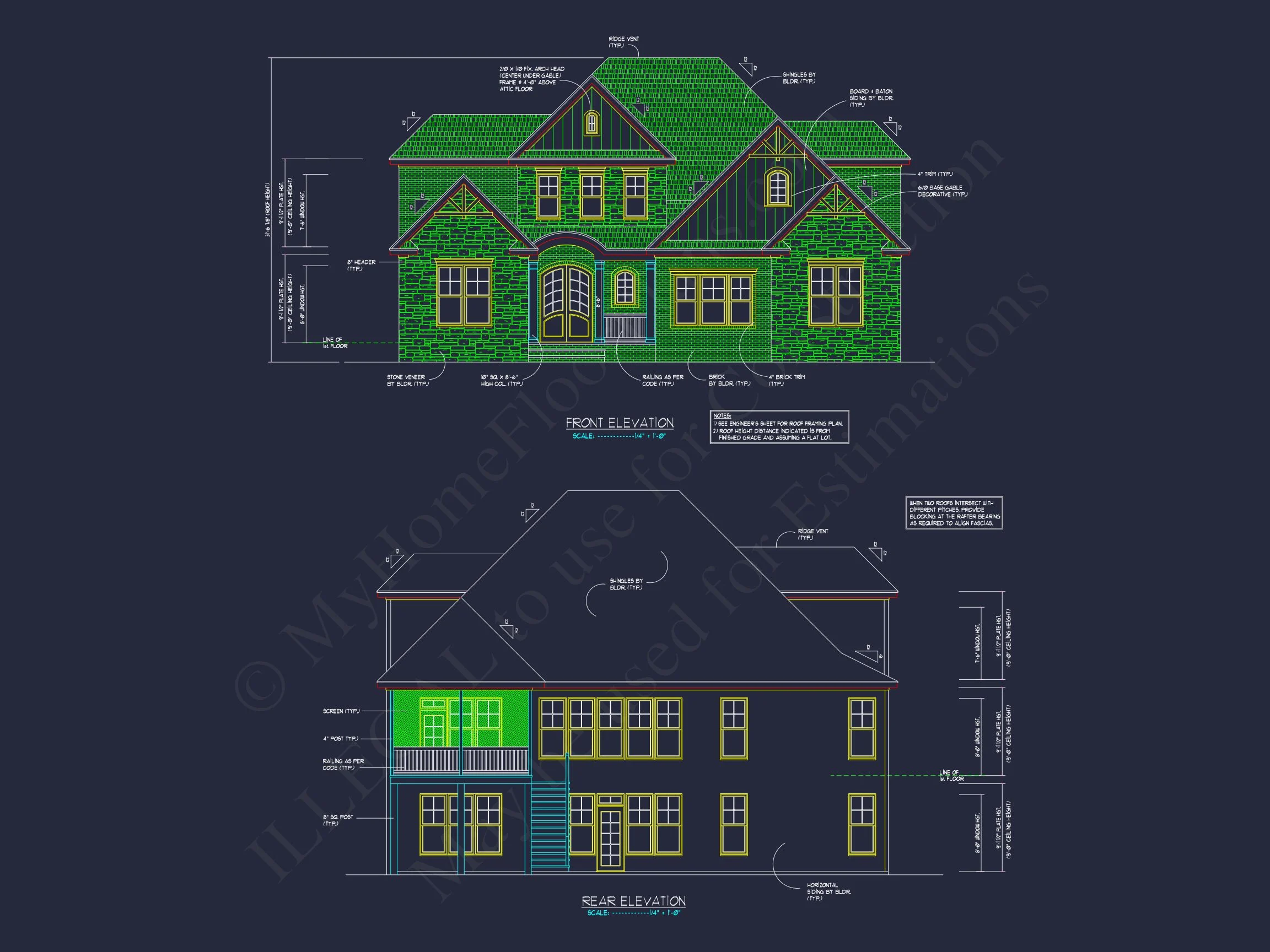 17-1784 HOUSE PLAN - Explore Stunning House Plan Designs with 2-Story CAD Blueprints 2 Explore Stunning house Plan Designs with 2-Story CAD Blueprints