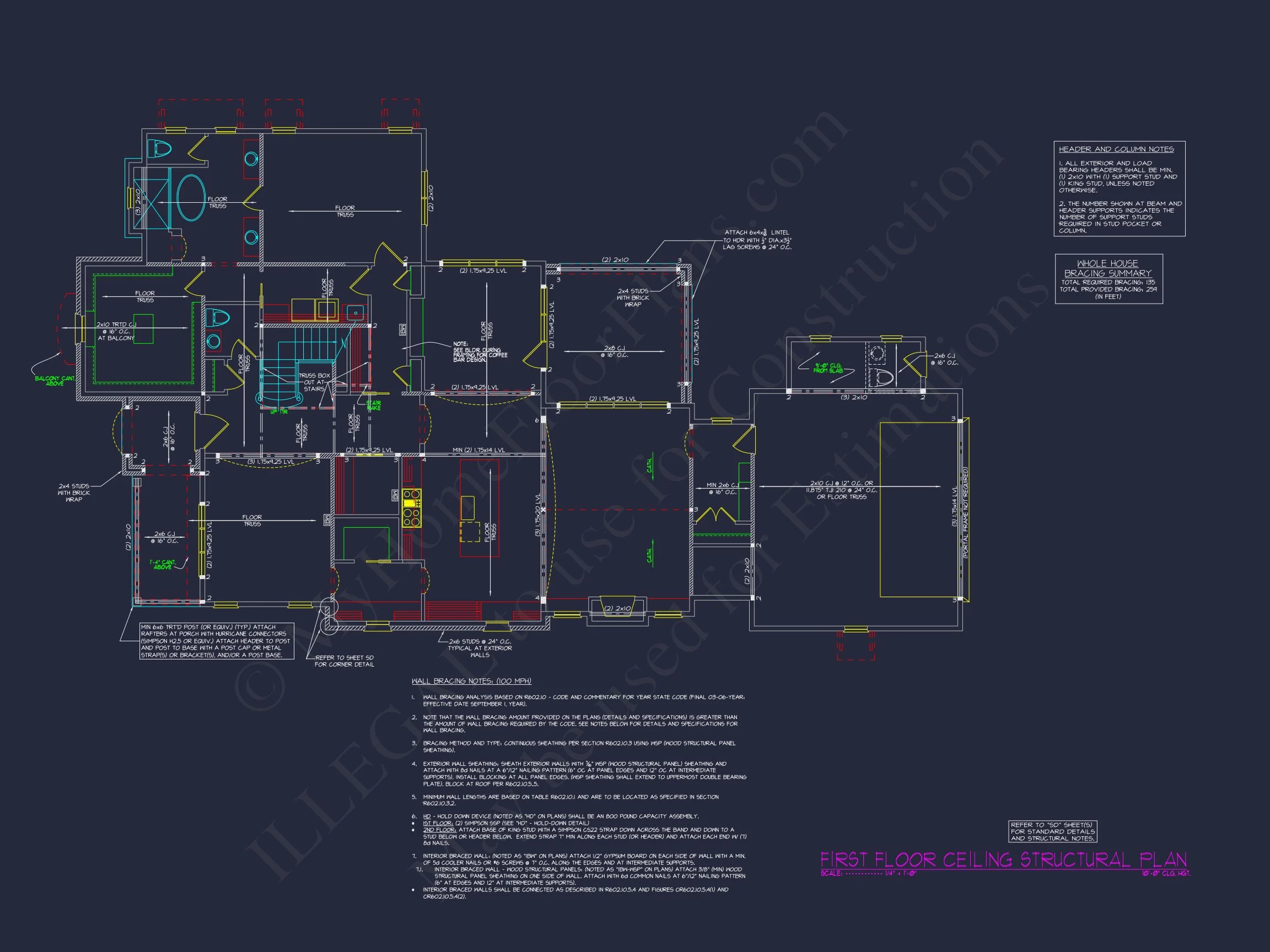 Elegant house Plan with CAD Architecture Designs & Floor Plan