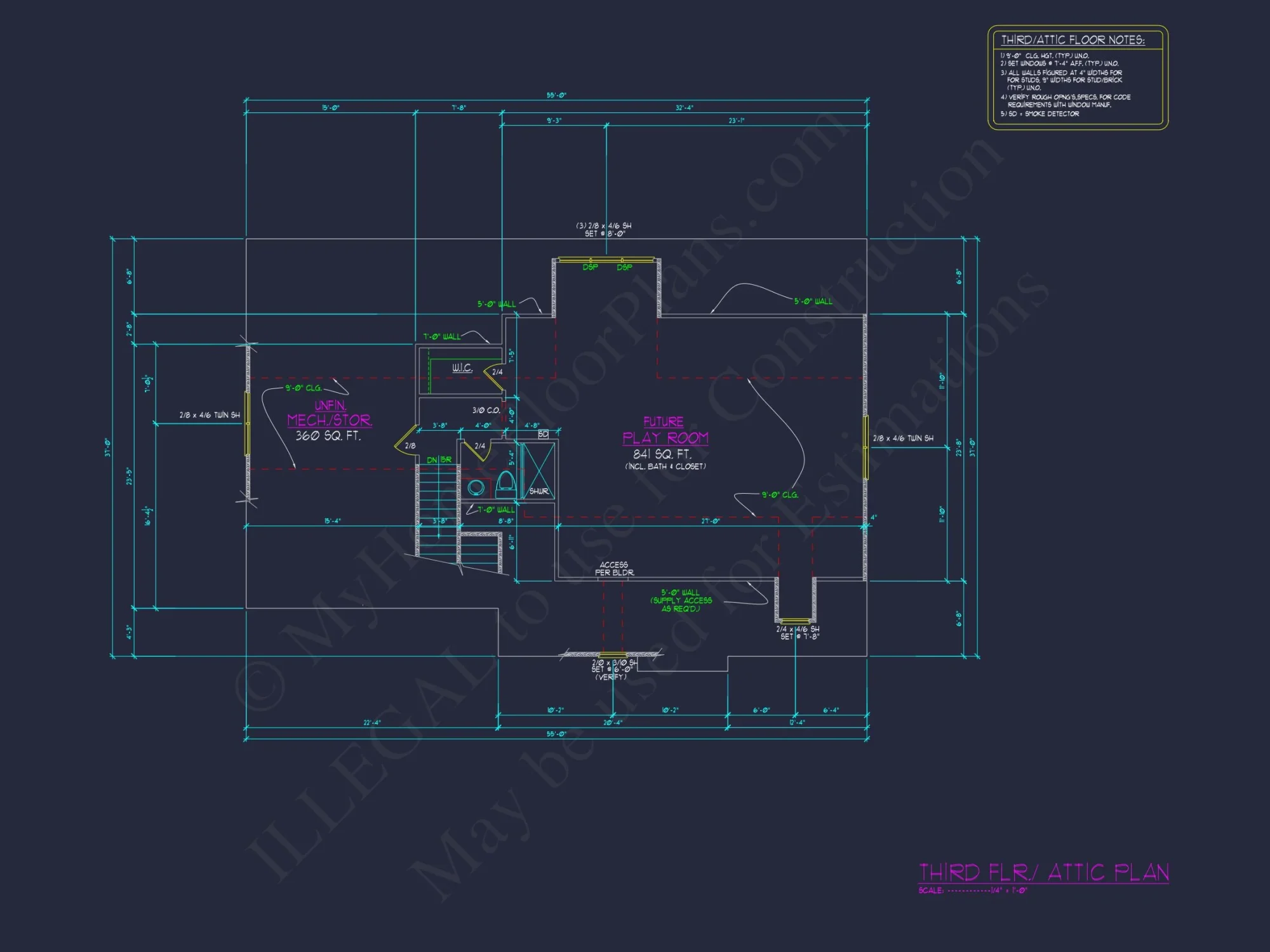 Charming 2.5 Story house Design with Spacious Floor Plan and CAD Blueprint