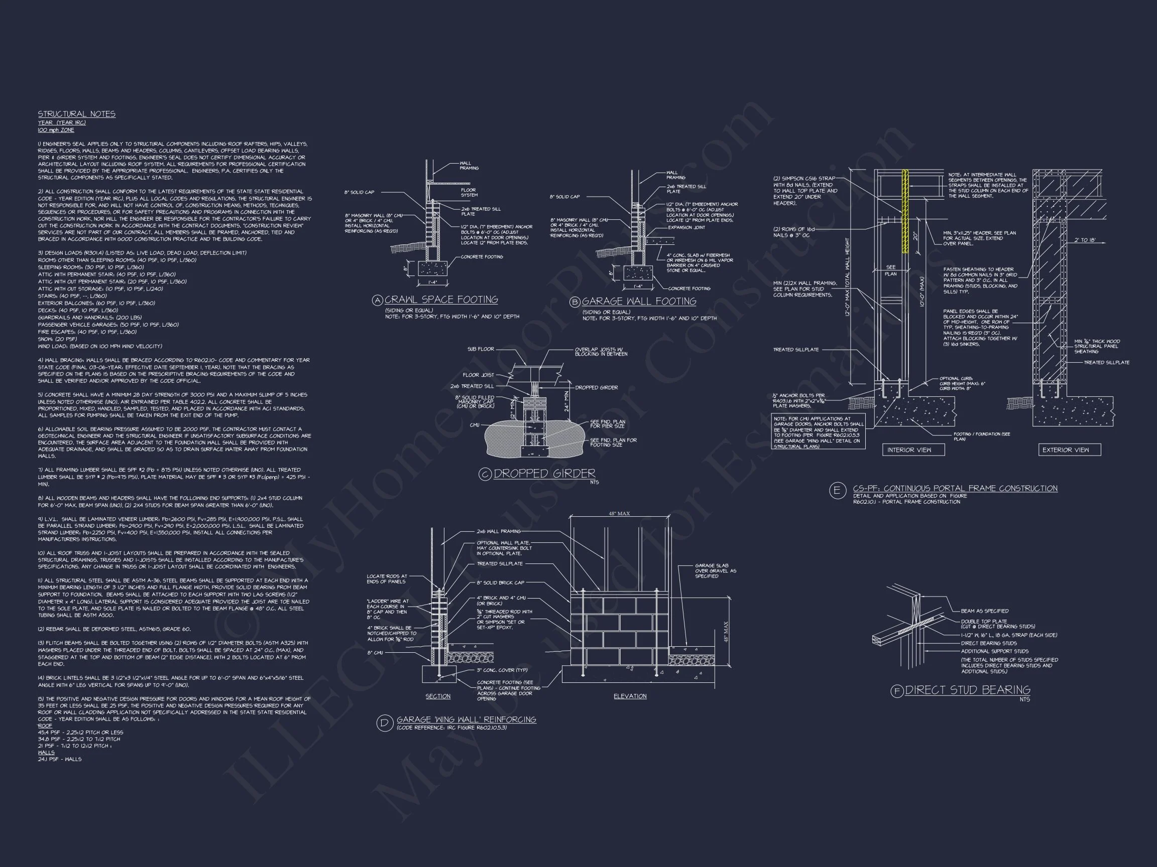 Modern Farmhouse Floor Plan with CAD Designs & Features