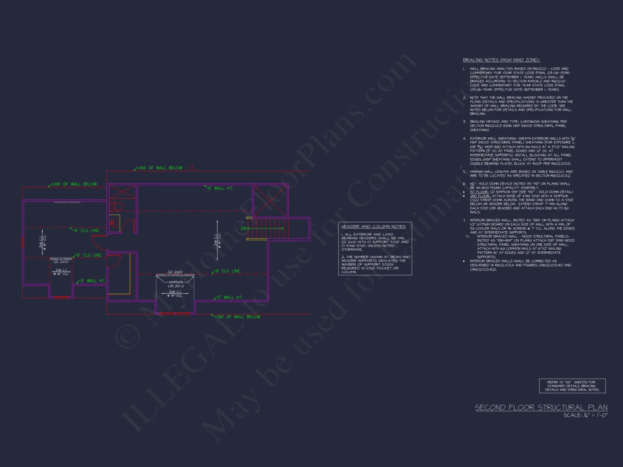 Spacious house Plan with 2-Story Designs, 4 Bedrooms & CAD