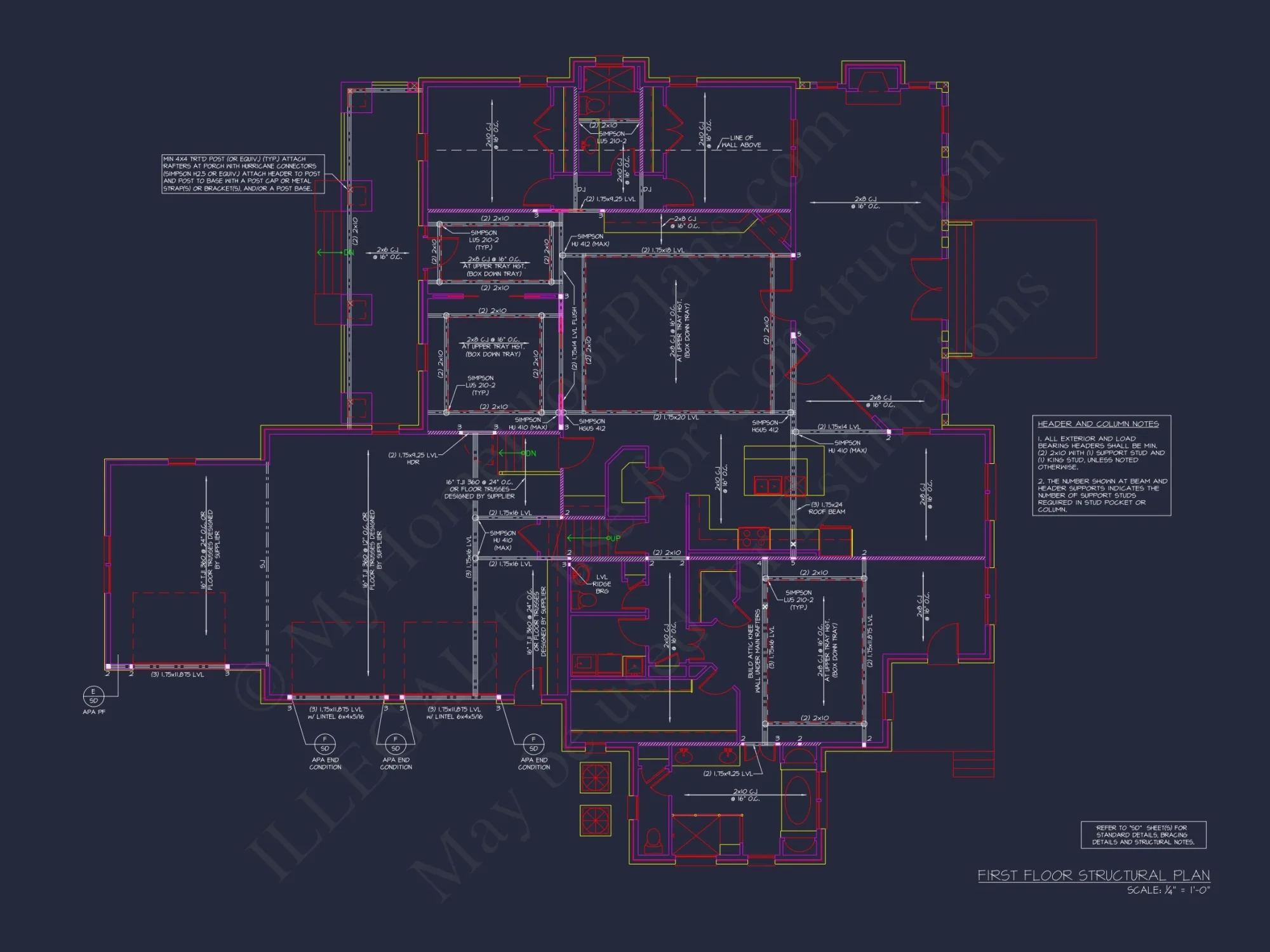 Spacious house Plan with 2-Story Designs, 4 Bedrooms & CAD