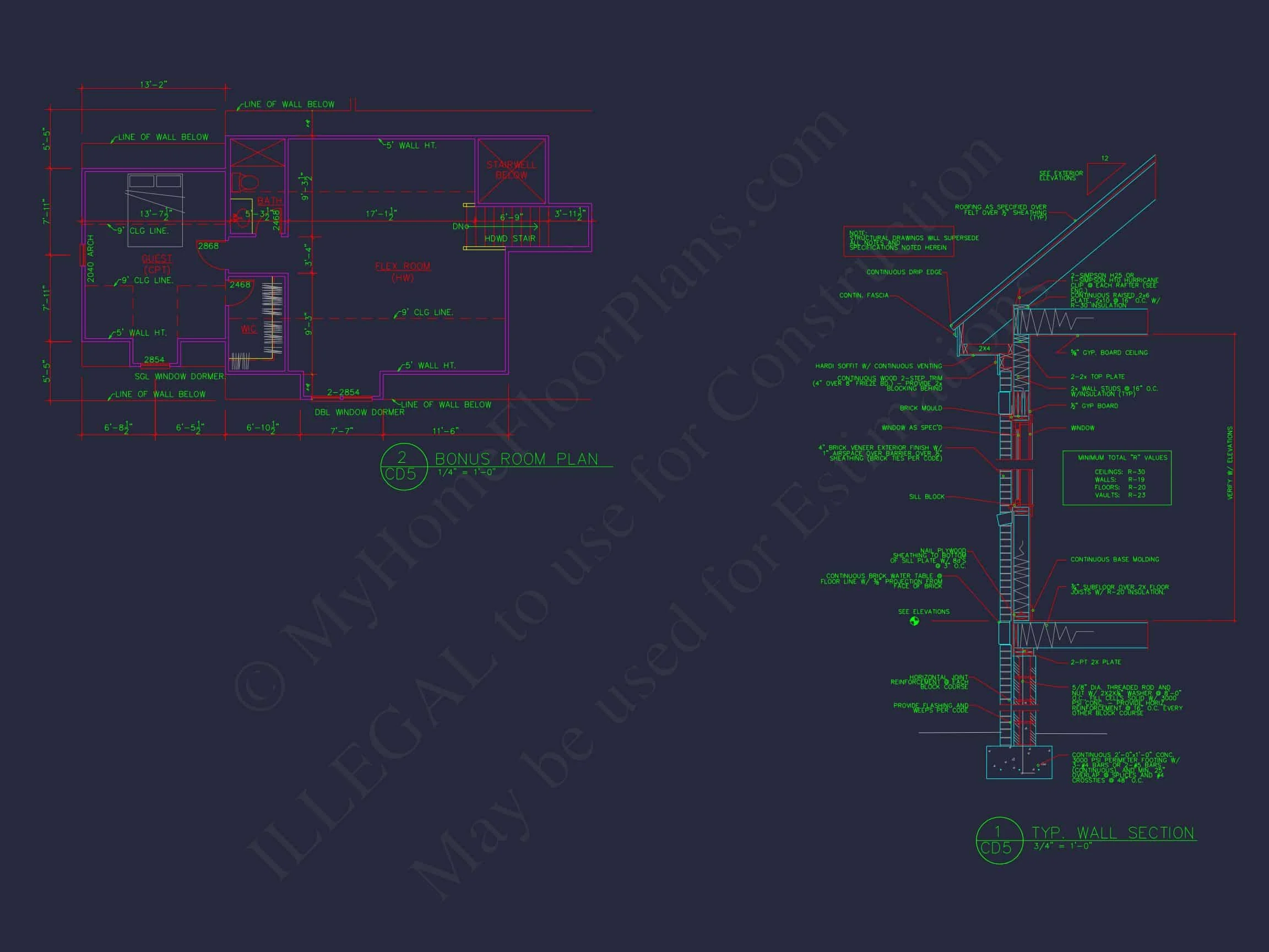 17-1712 HOUSE PLAN - Spacious House Plan with 2-Story Designs, 4 Bedrooms & CAD 7 Spacious house Plan with 2-Story Designs, 4 Bedrooms & CAD