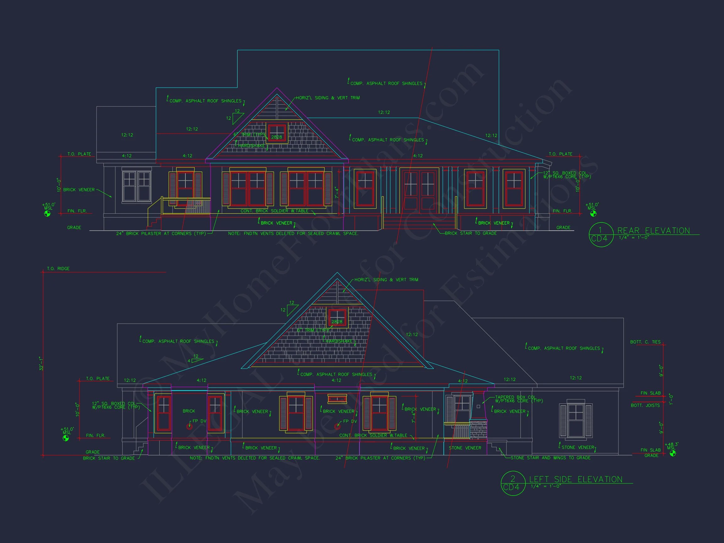 17-1712 HOUSE PLAN - Spacious House Plan with 2-Story Designs, 4 Bedrooms & CAD 3 Spacious house Plan with 2-Story Designs, 4 Bedrooms & CAD