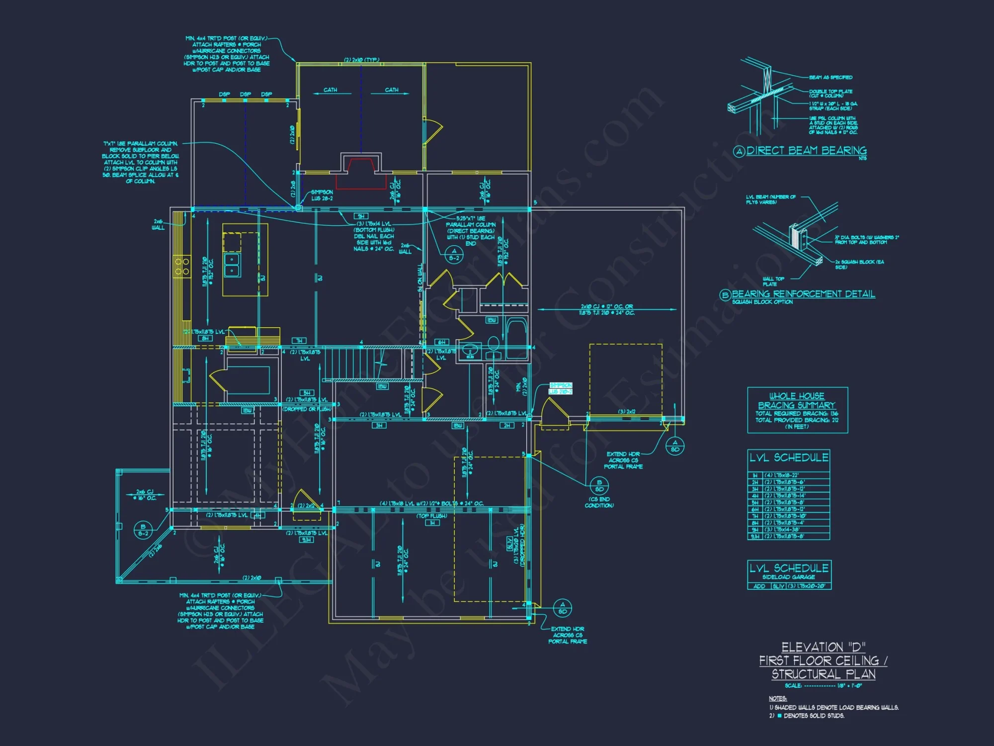Elegant house Plan with 2-Story Floor Plan and CAD Designs