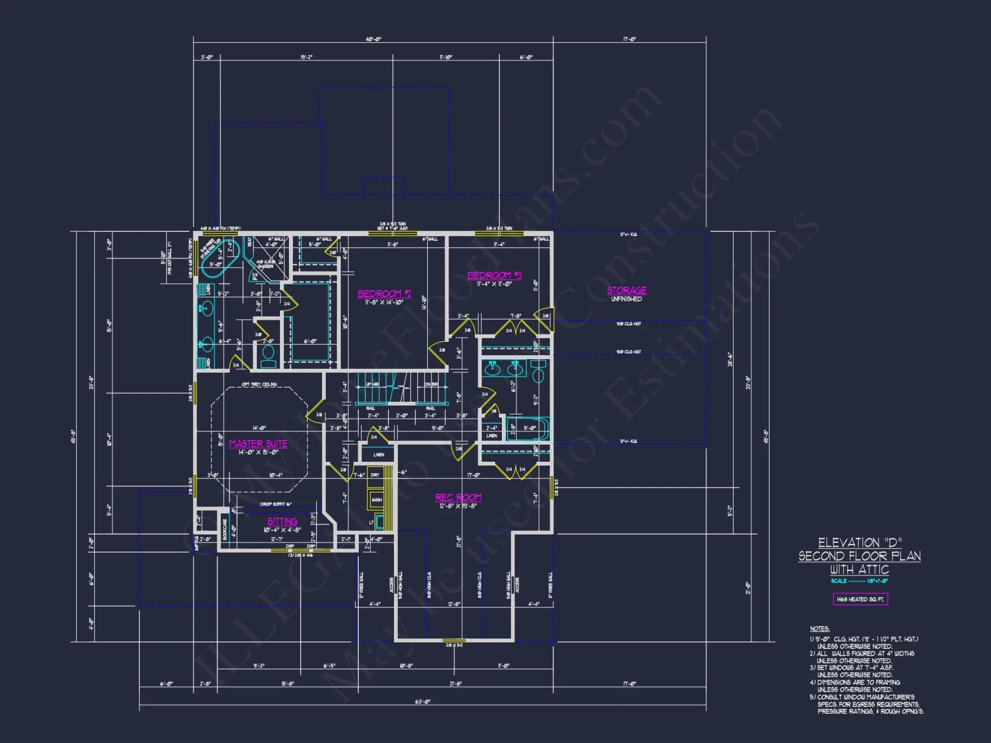 Elegant house Plan with 2-Story Floor Plan and CAD Designs