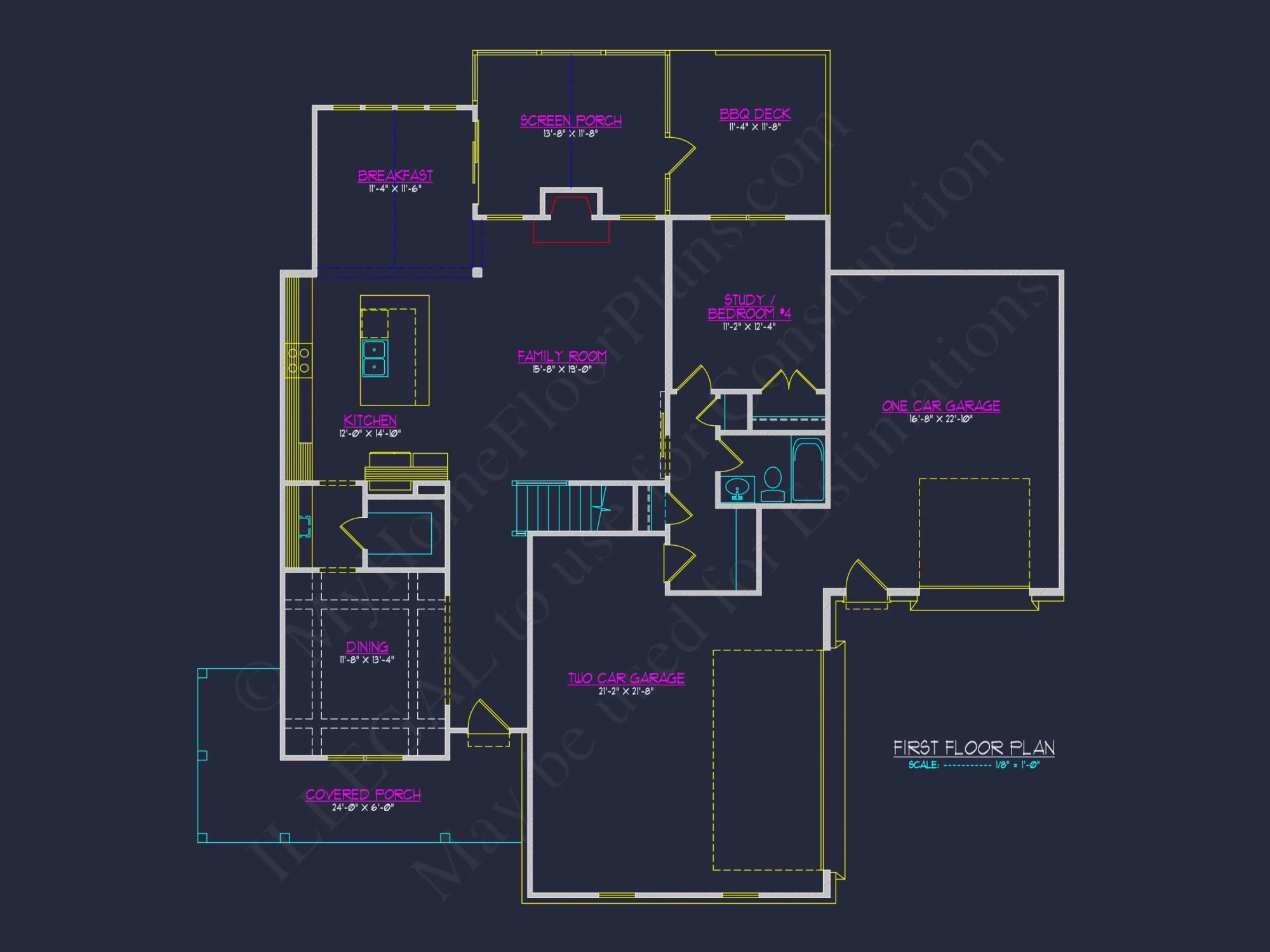 Elegant house Plan with 2-Story Floor Plan and CAD Designs