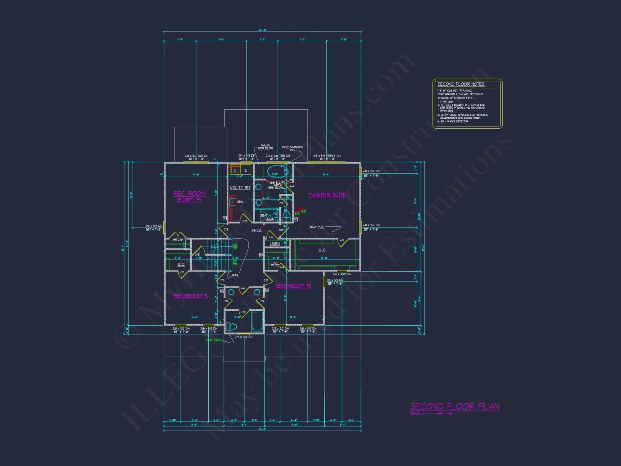 Elegant 2-Story house Plan with CAD Floor Designs & Blueprint