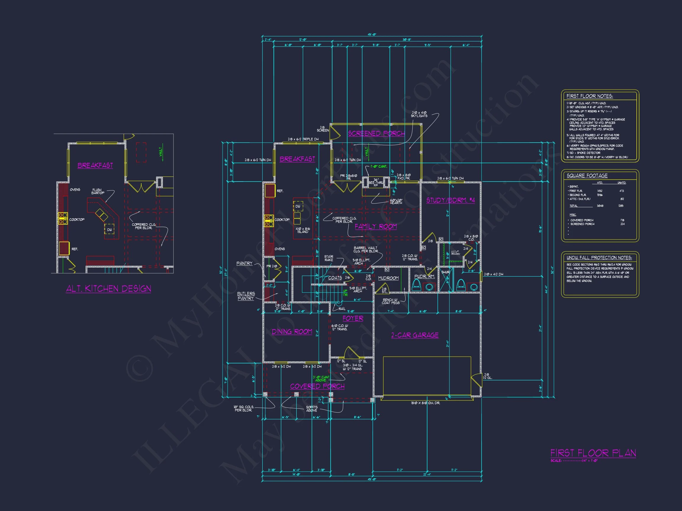 Elegant 2-Story house Plan with CAD Floor Designs & Blueprint