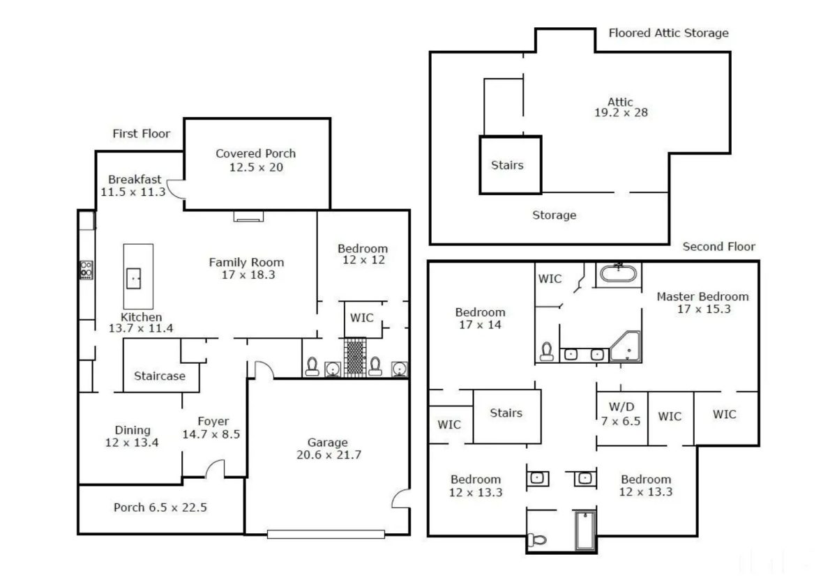 Elegant 2-Story house Plan with CAD Floor Designs & Blueprint