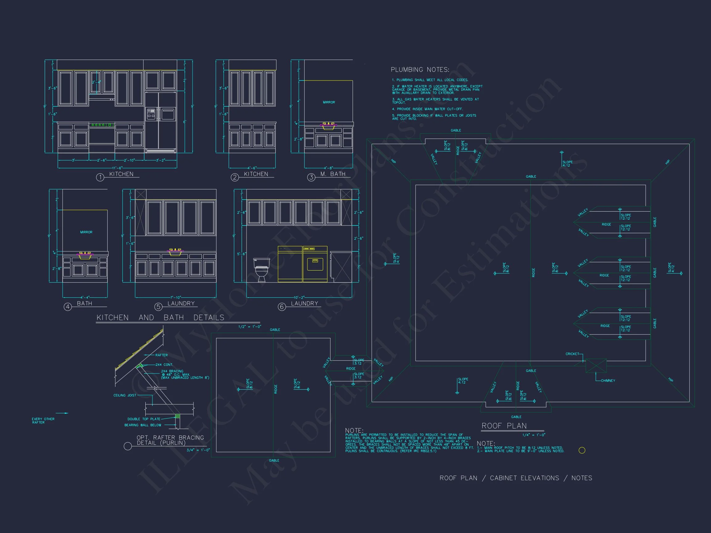 17-1680 HOUSE PLAN - Elegant House Plan with 1.5 Floors, Full CAD Blueprint Designs 9 Elegant house Plan with 1.5 Floors, Full CAD Blueprint Designs