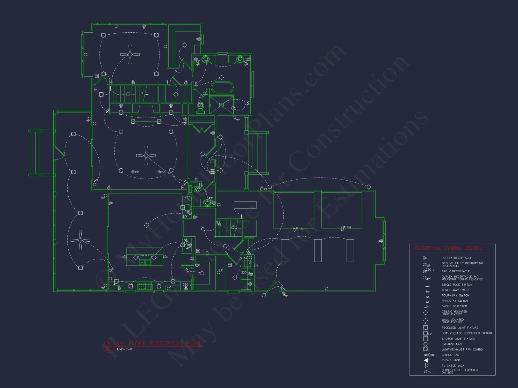 Elegant house Floor Plan with Blueprint & CAD Designs