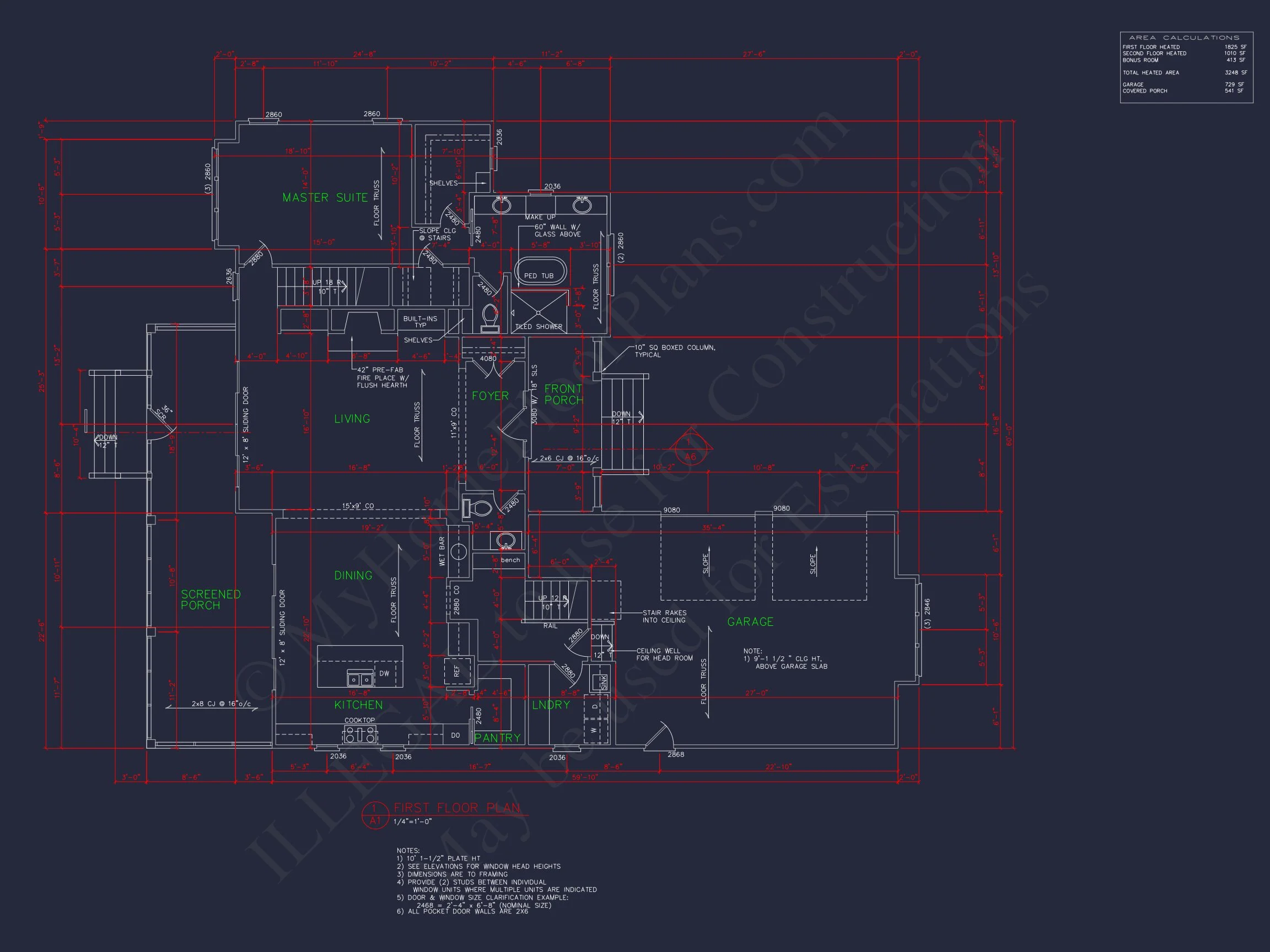 Elegant house Floor Plan with Blueprint & CAD Designs