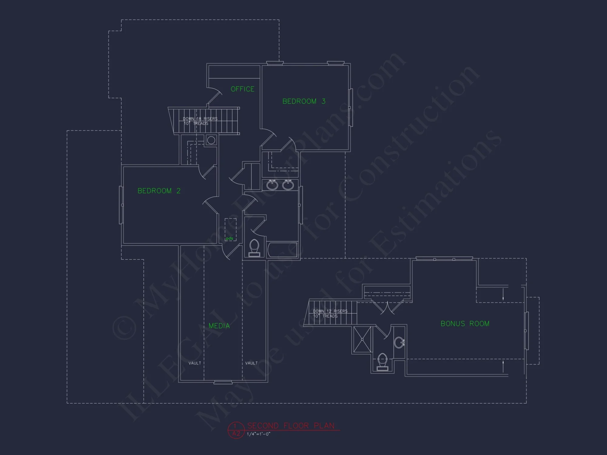 Elegant house Floor Plan with Blueprint & CAD Designs