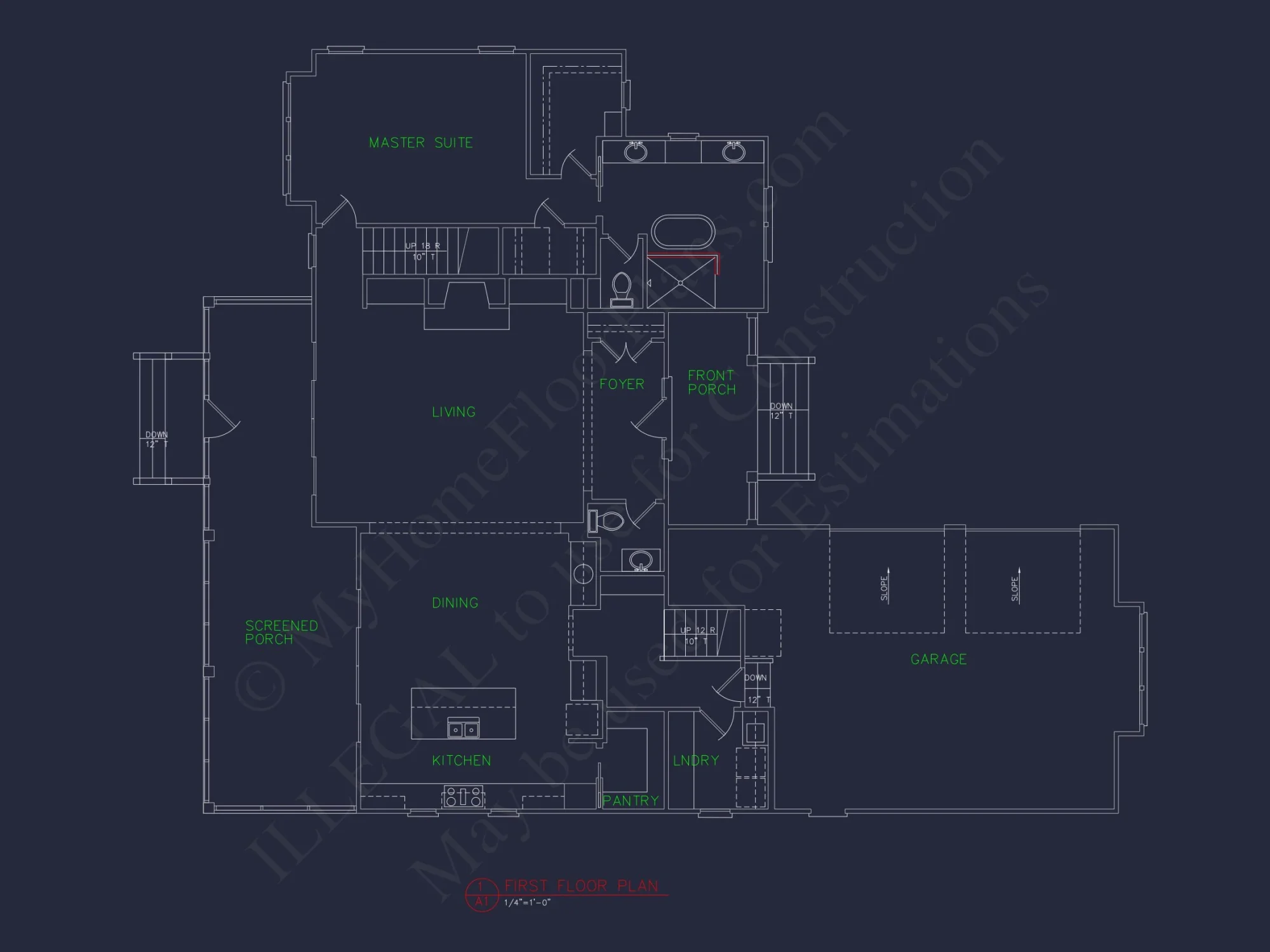 Elegant house Floor Plan with Blueprint & CAD Designs