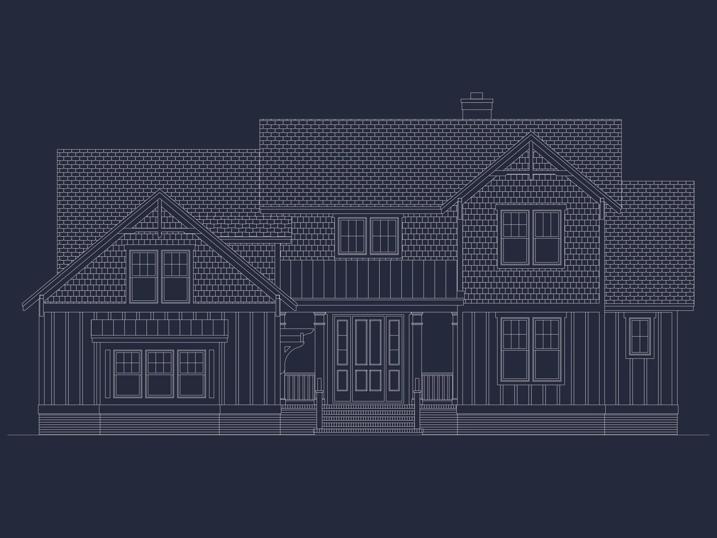 Elegant house Floor Plan with Blueprint & CAD Designs