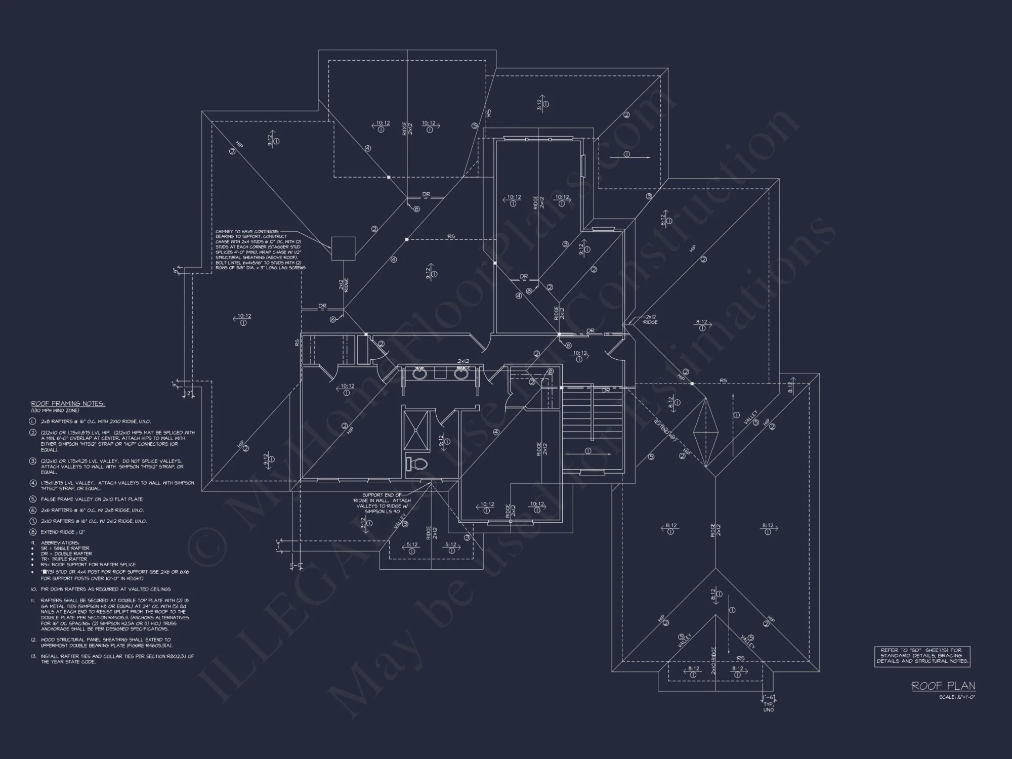 Luxurious 2-Story house Plan and Blueprint for Modern Designs