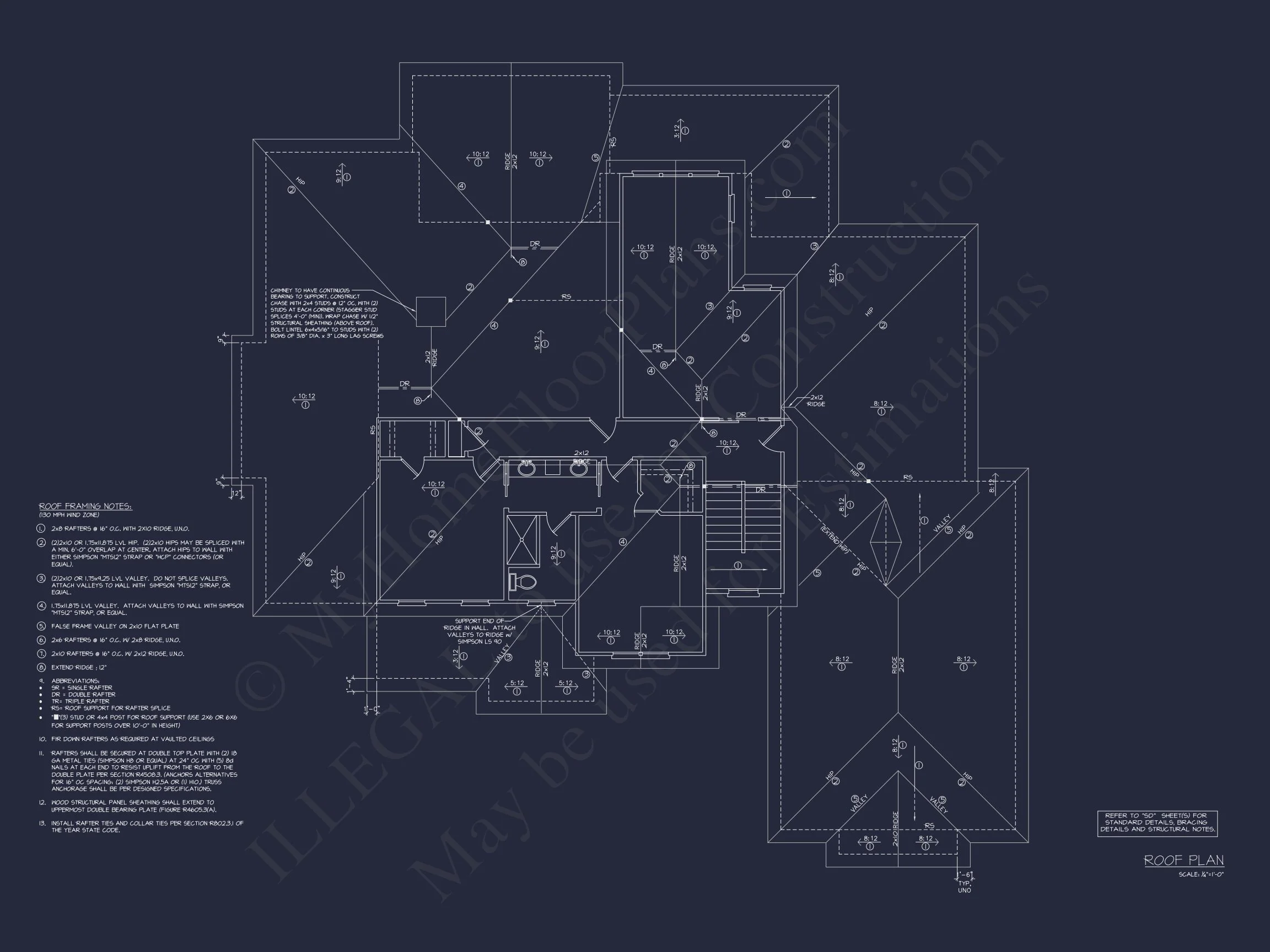 Luxurious 2-Story house Plan and Blueprint for Modern Designs