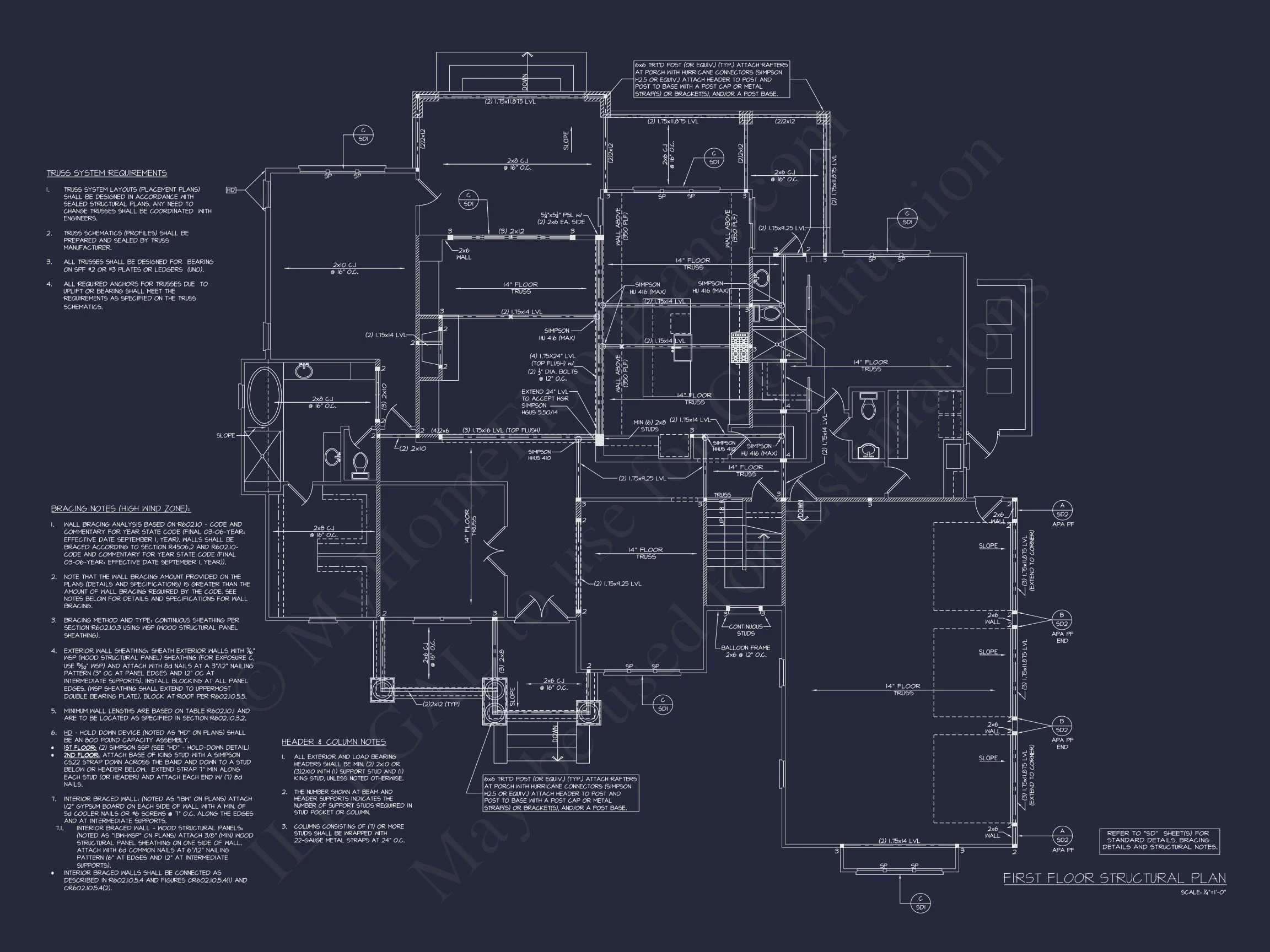 Luxurious 2-Story house Plan and Blueprint for Modern Designs