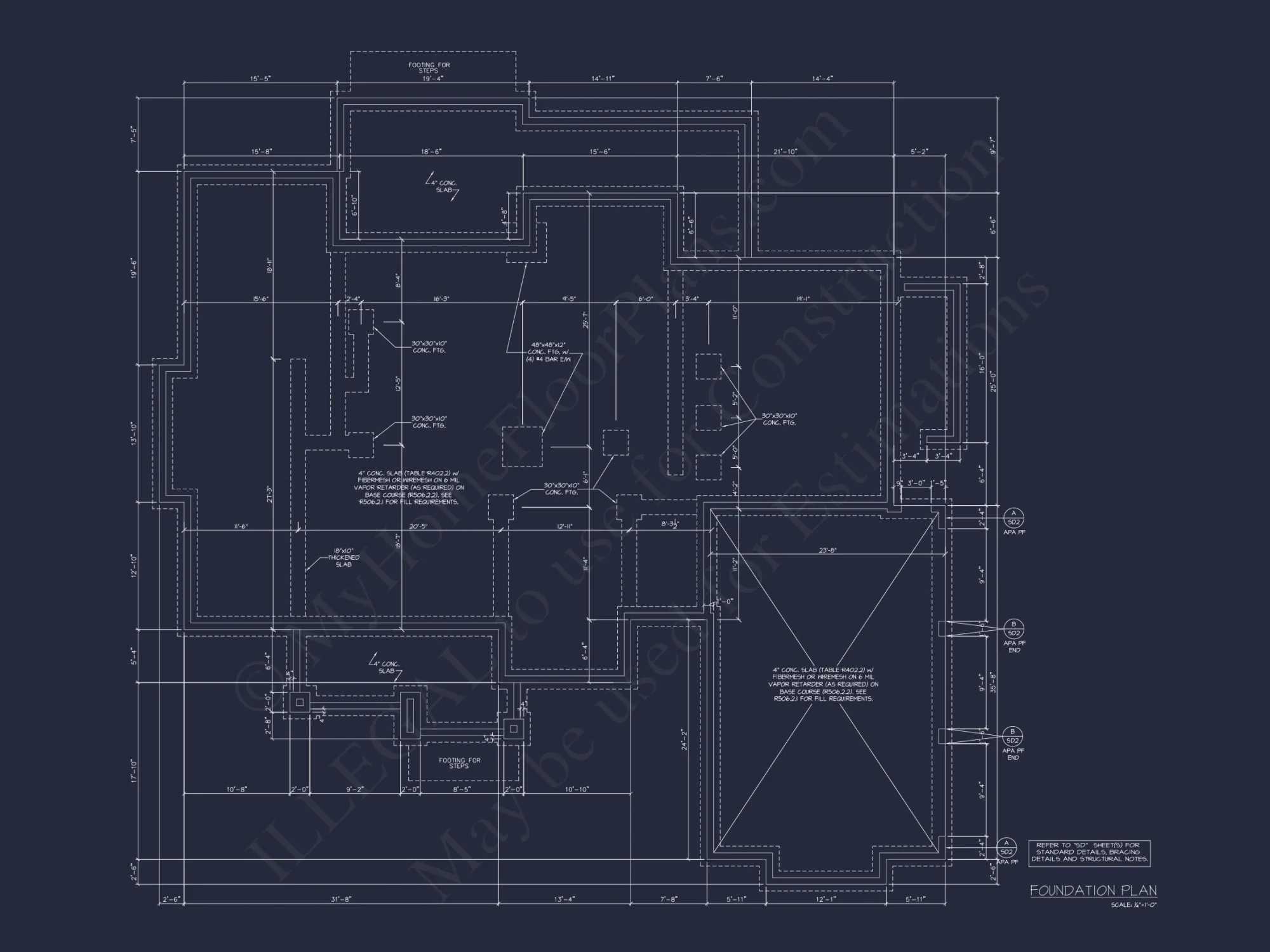 Luxurious 2-Story house Plan and Blueprint for Modern Designs