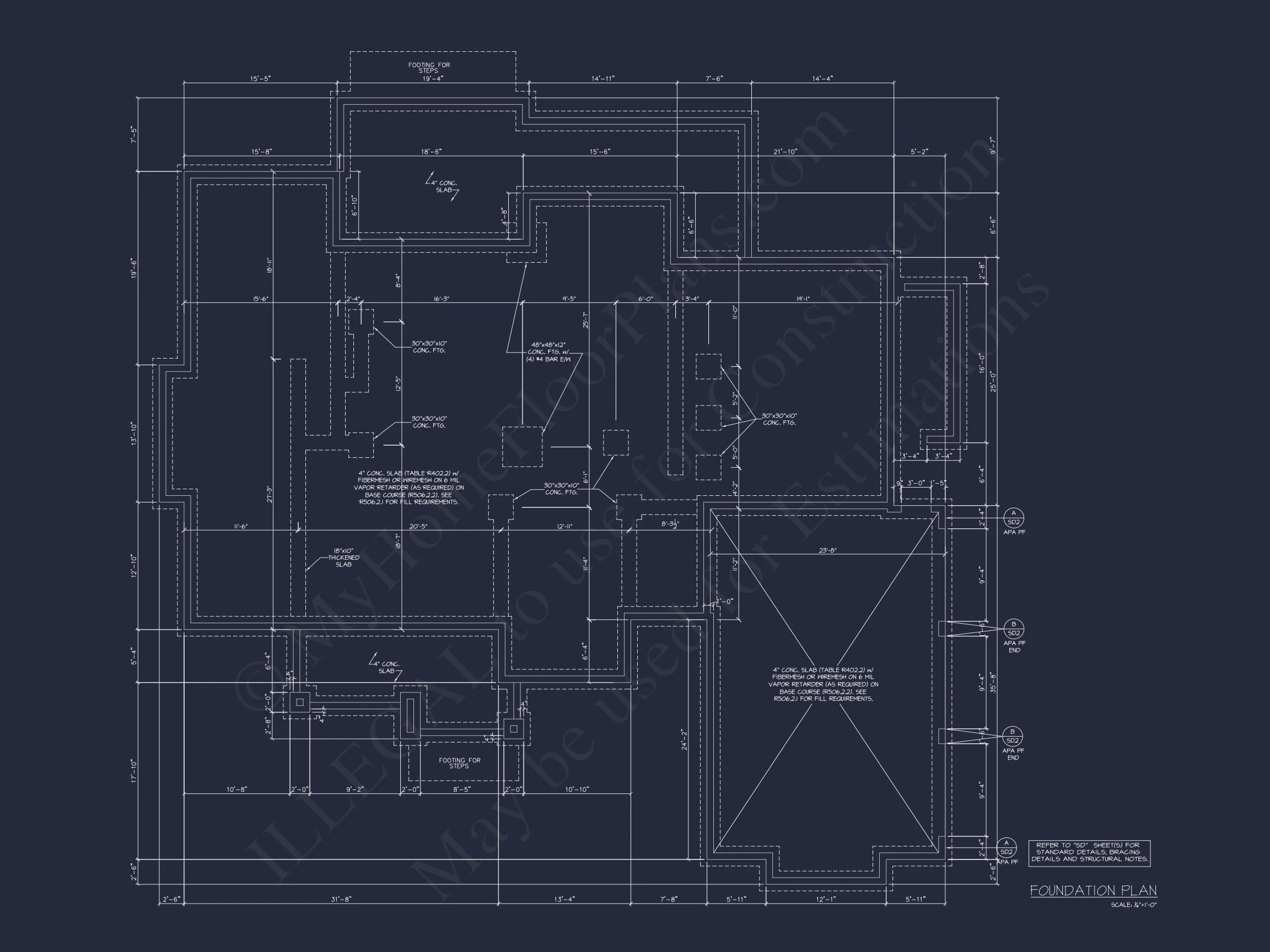 Luxurious 2-Story house Plan and Blueprint for Modern Designs