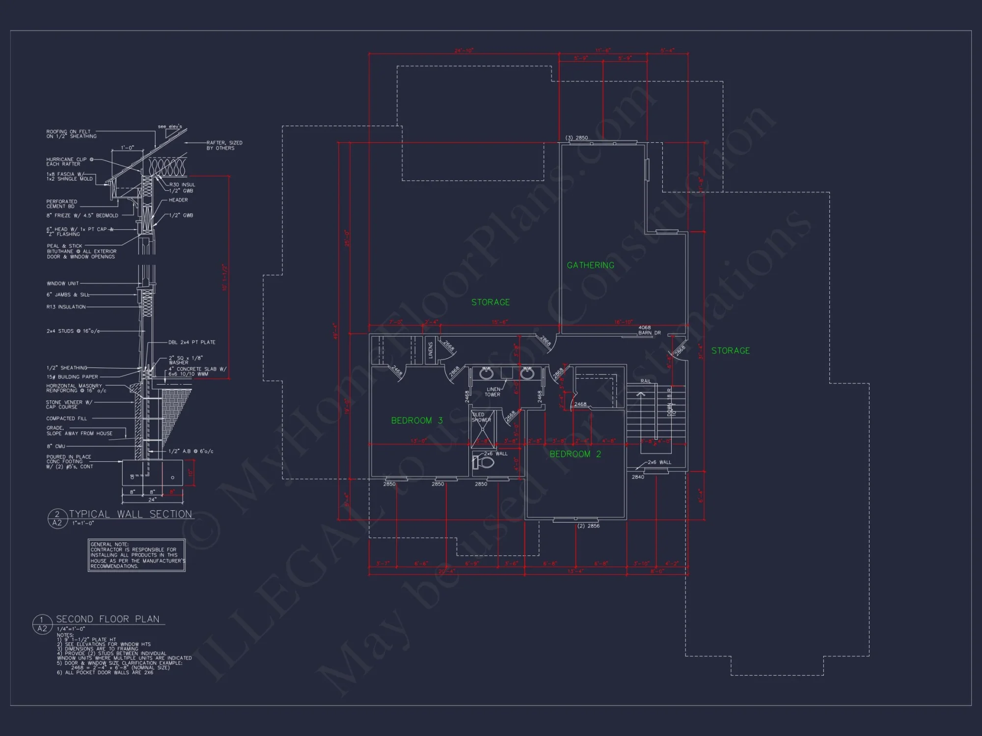 Luxurious 2-Story house Plan and Blueprint for Modern Designs