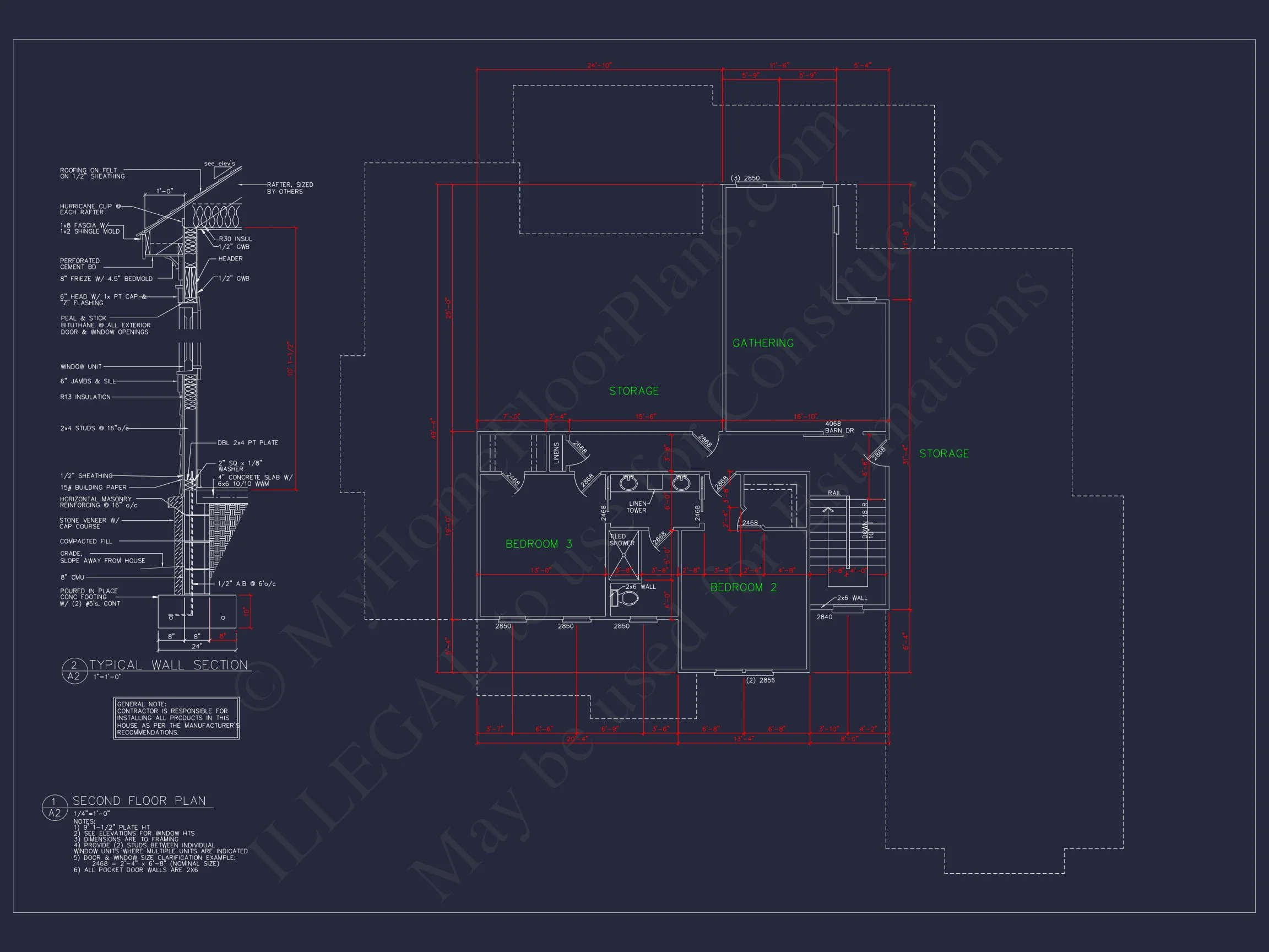Luxurious 2-Story house Plan and Blueprint for Modern Designs