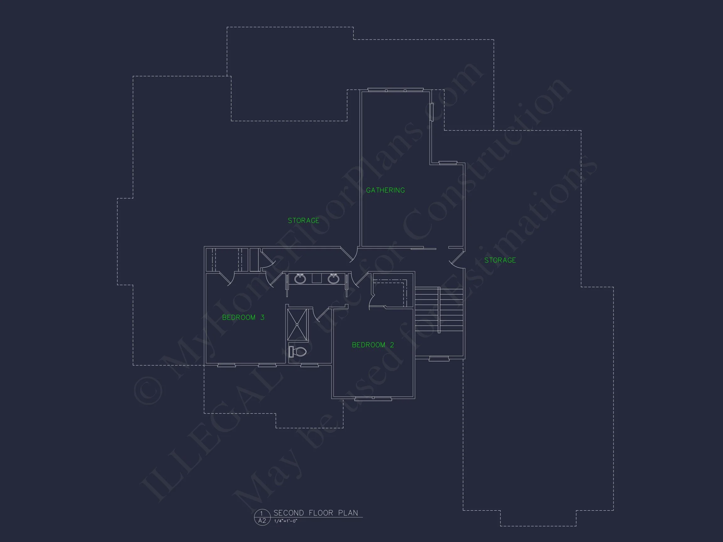 Luxurious 2-Story house Plan and Blueprint for Modern Designs