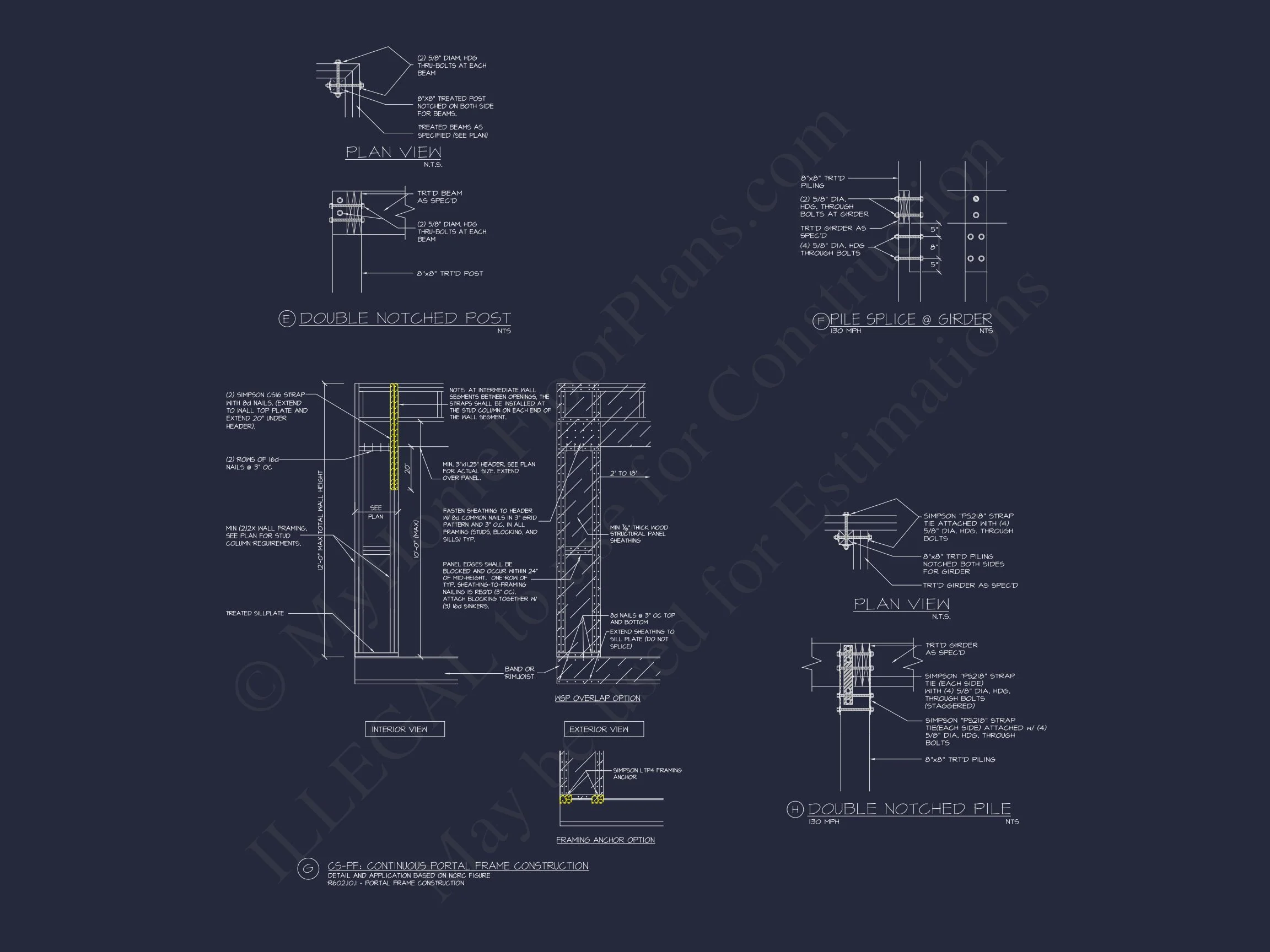 17-1625 HOUSE PLAN - Charming Coastal House Plan with 4 Beds | CAD Architecture Design 12 Charming Coastal house Plan with 4 Beds