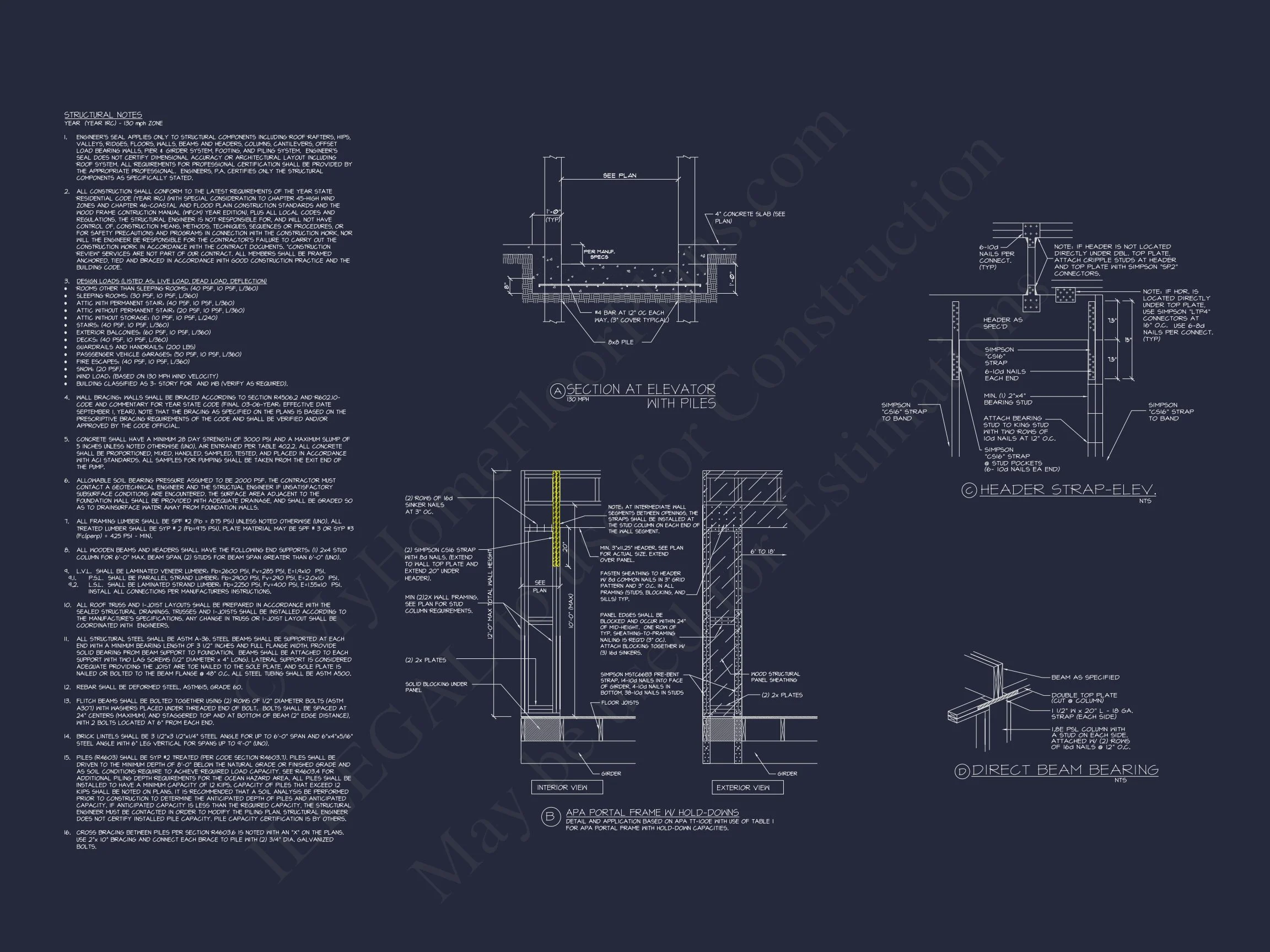 17-1625 HOUSE PLAN - Charming Coastal House Plan with 4 Beds | CAD Architecture Design 11 CAD Architecture Design