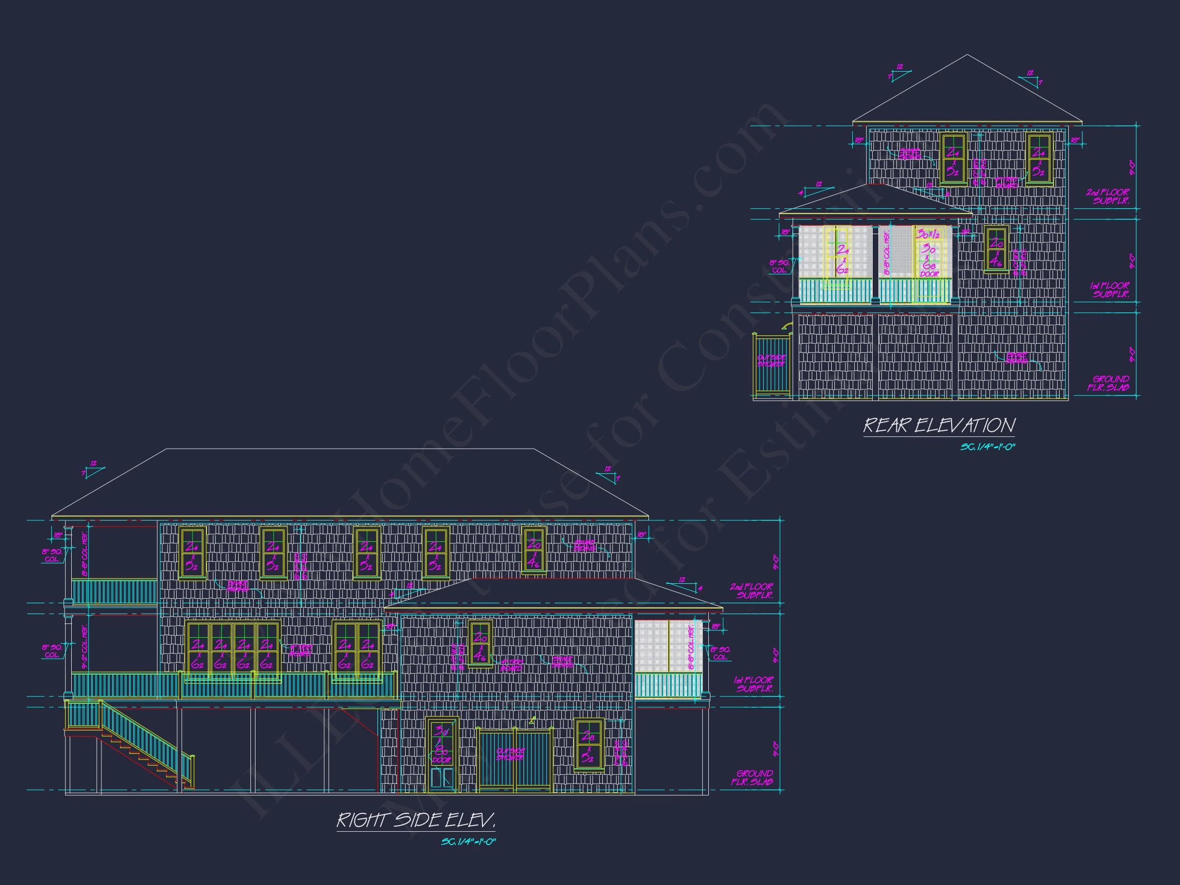 17-1625 HOUSE PLAN - Charming Coastal House Plan with 4 Beds | CAD Architecture Design 5 CAD Architecture Design
