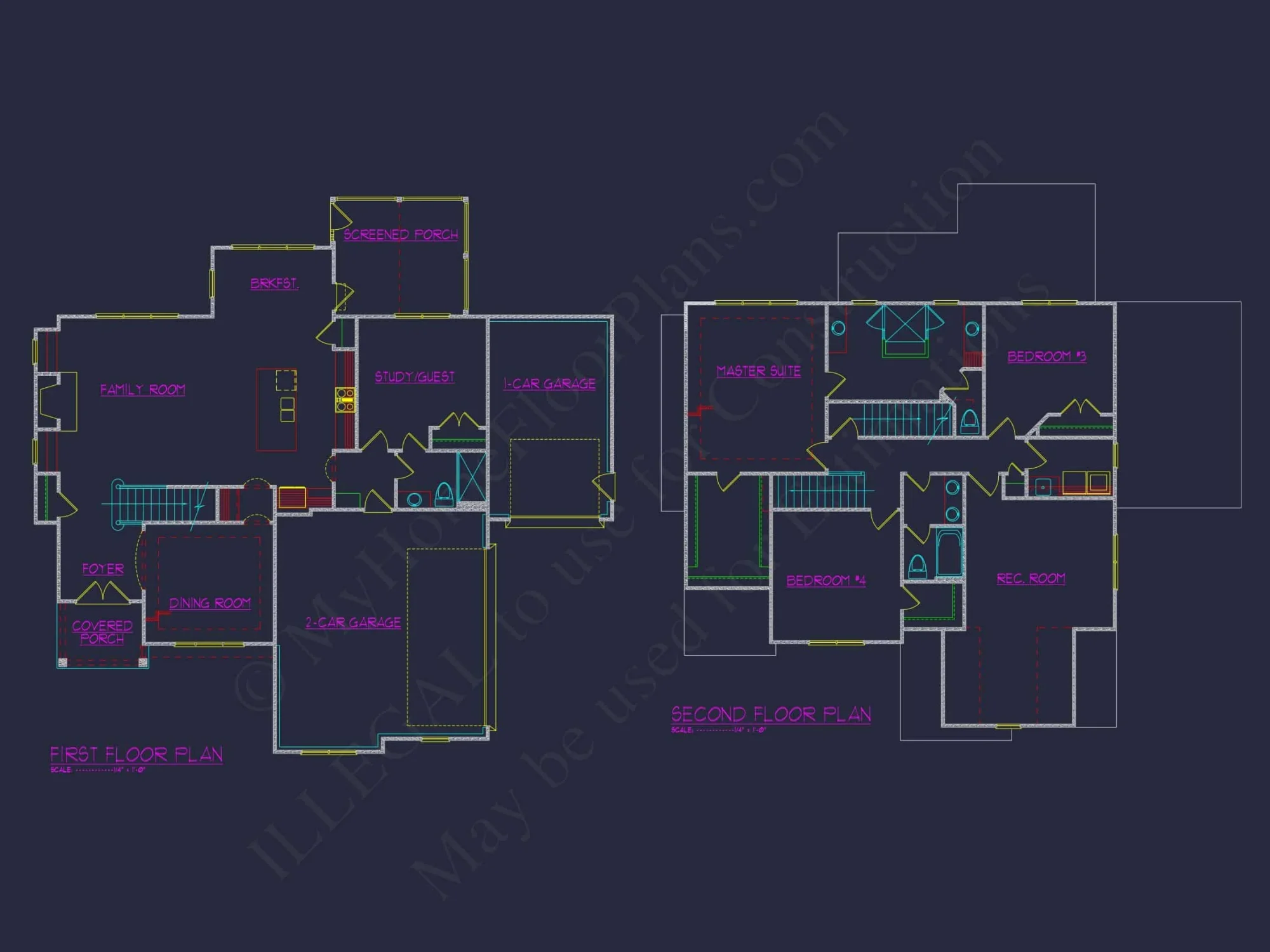 Spacious house Plan: Stunning Blueprint for 4-Bed Designs