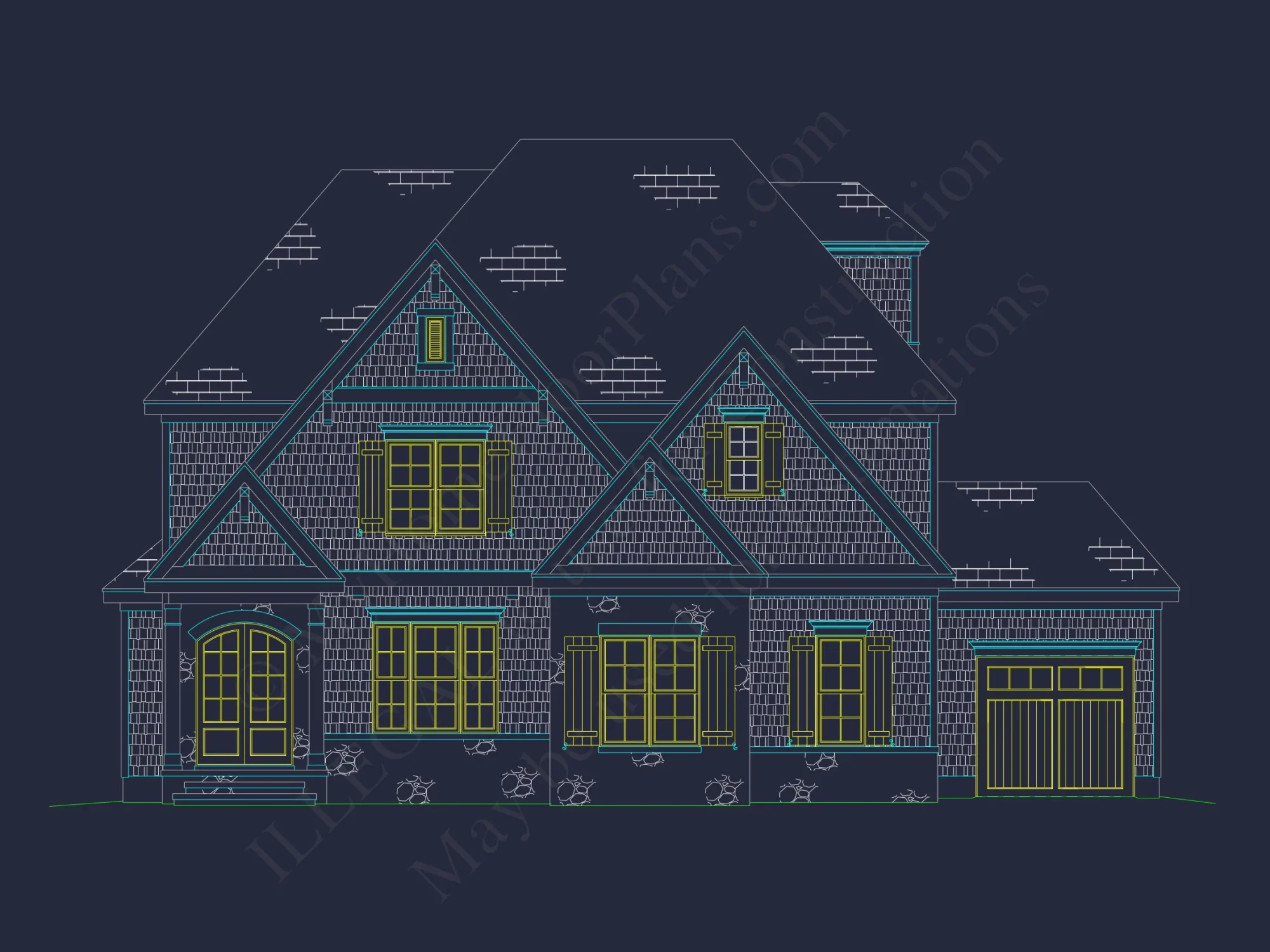Spacious house Plan: Stunning Blueprint for 4-Bed Designs