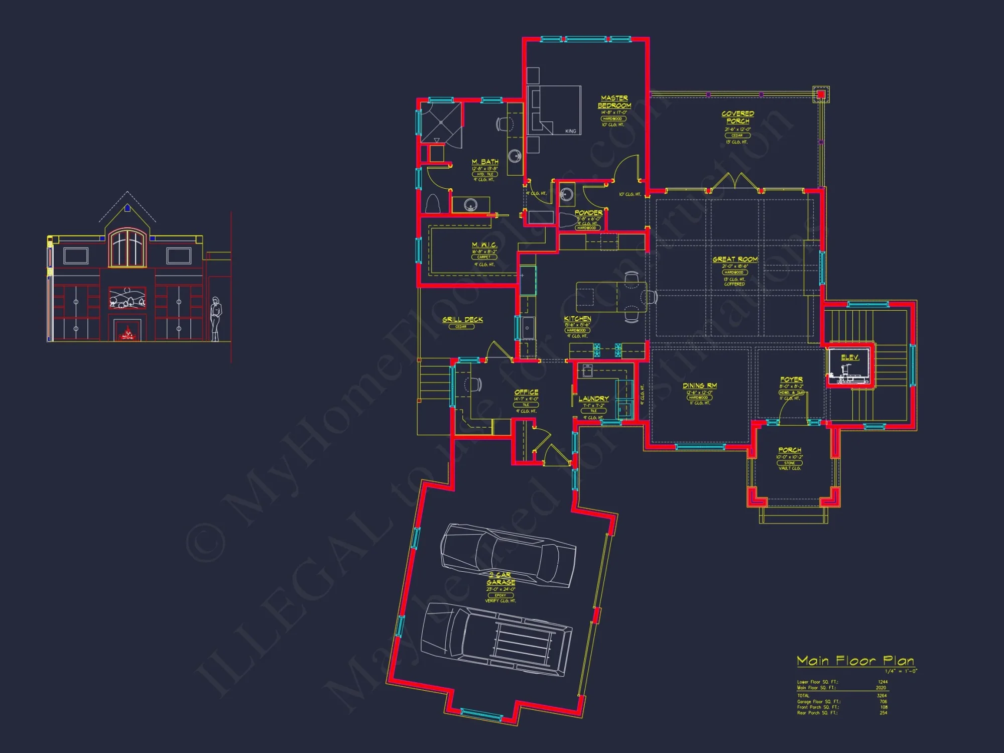 Elegant 2-Story house Plan with Spacious Floor Designs & CAD
