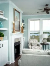 Coastal house Floor Plan: 4-Story Design with CAD Blueprint