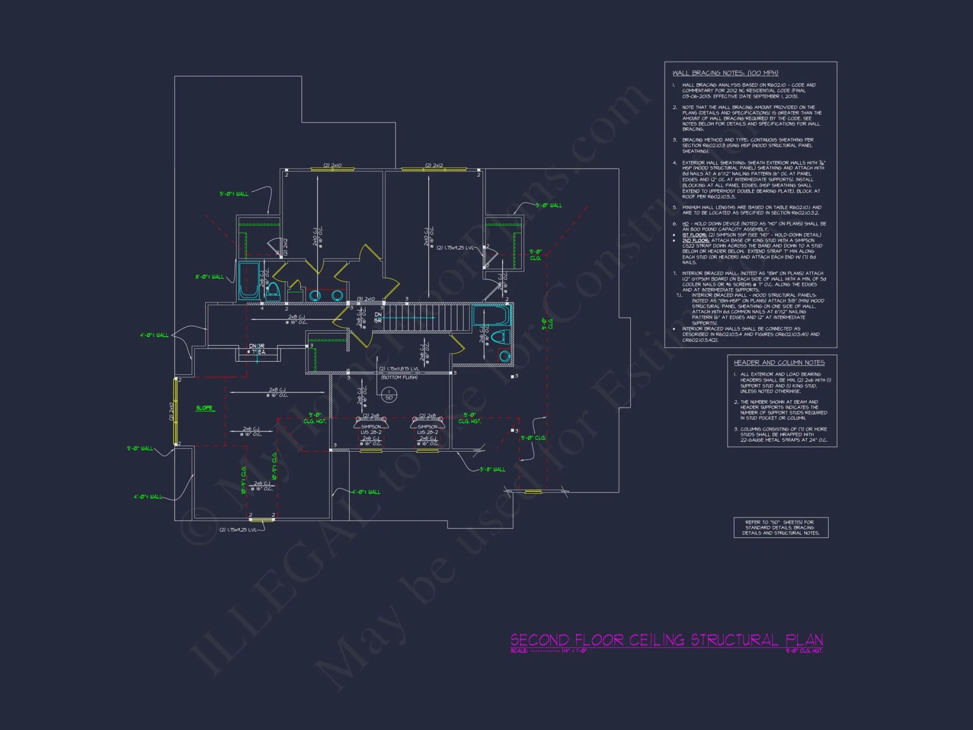 Craftsman house Plan with 2 Floors, CAD Designs & Features