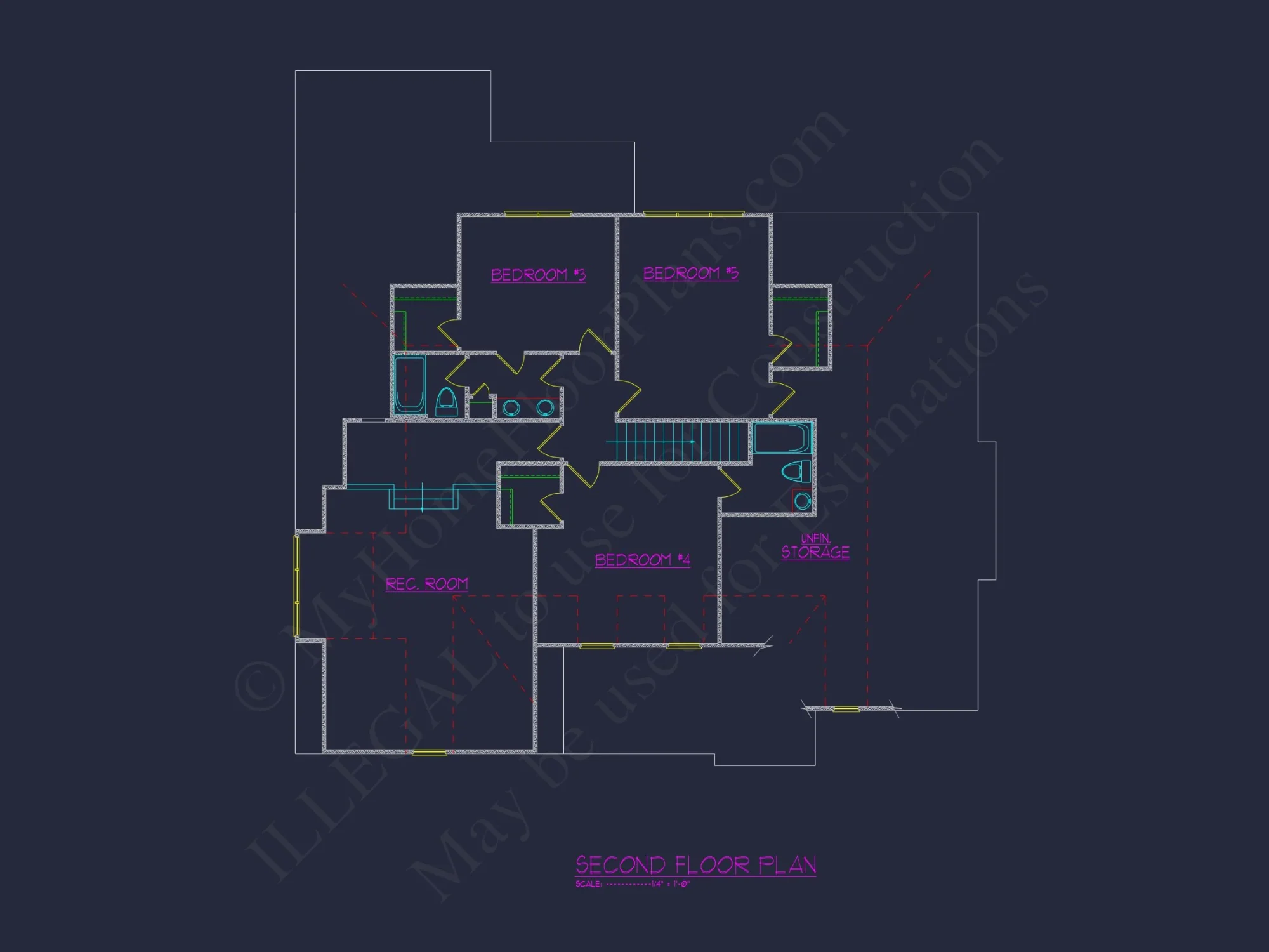 Craftsman house Plan with 2 Floors, CAD Designs & Features