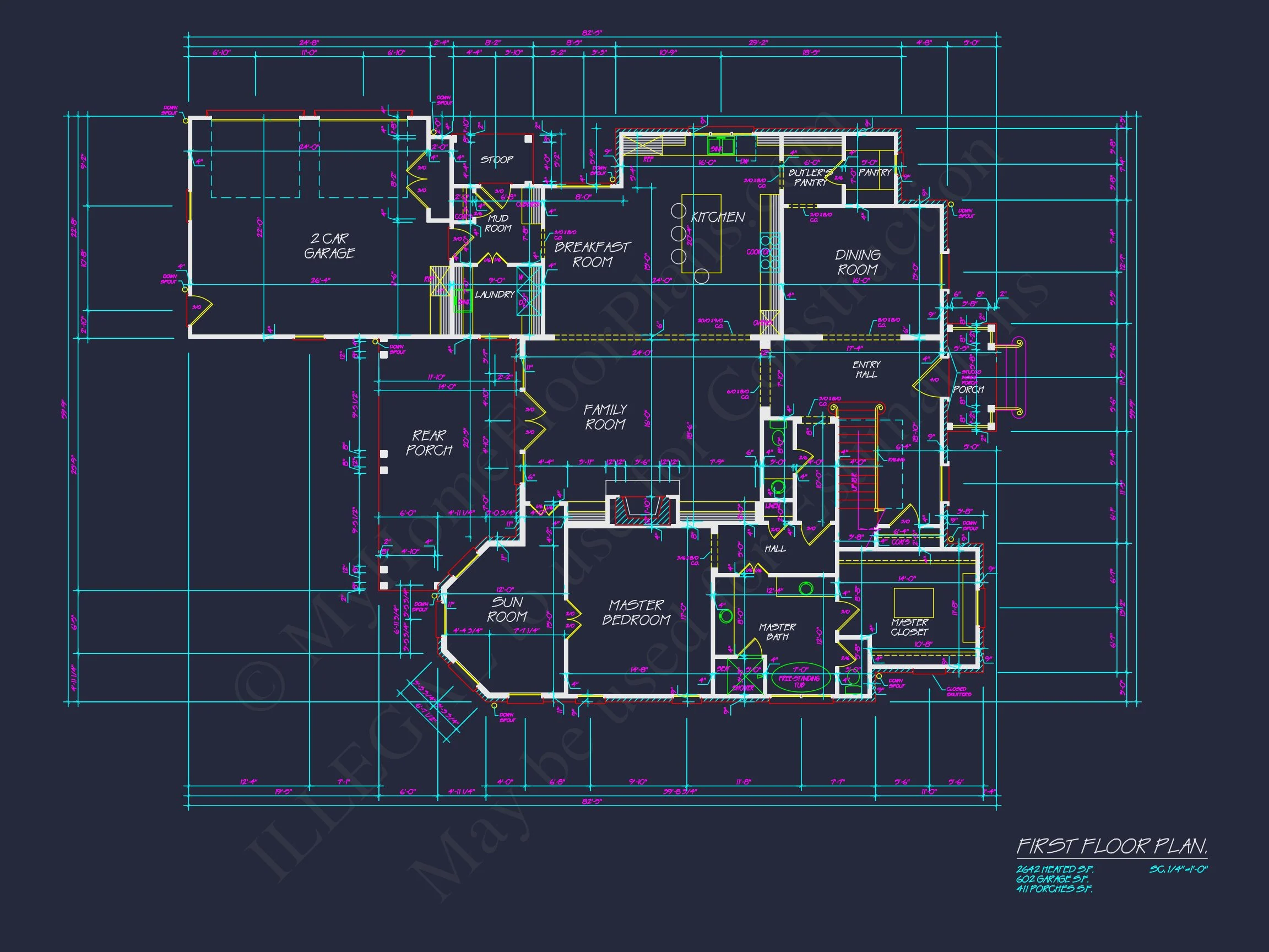 17-1568 HOUSE PLAN - Stunning House Floor Plan with CAD Designs & Blueprint Features 15 Stunning house Floor Plan with CAD Designs & Blueprint Features
