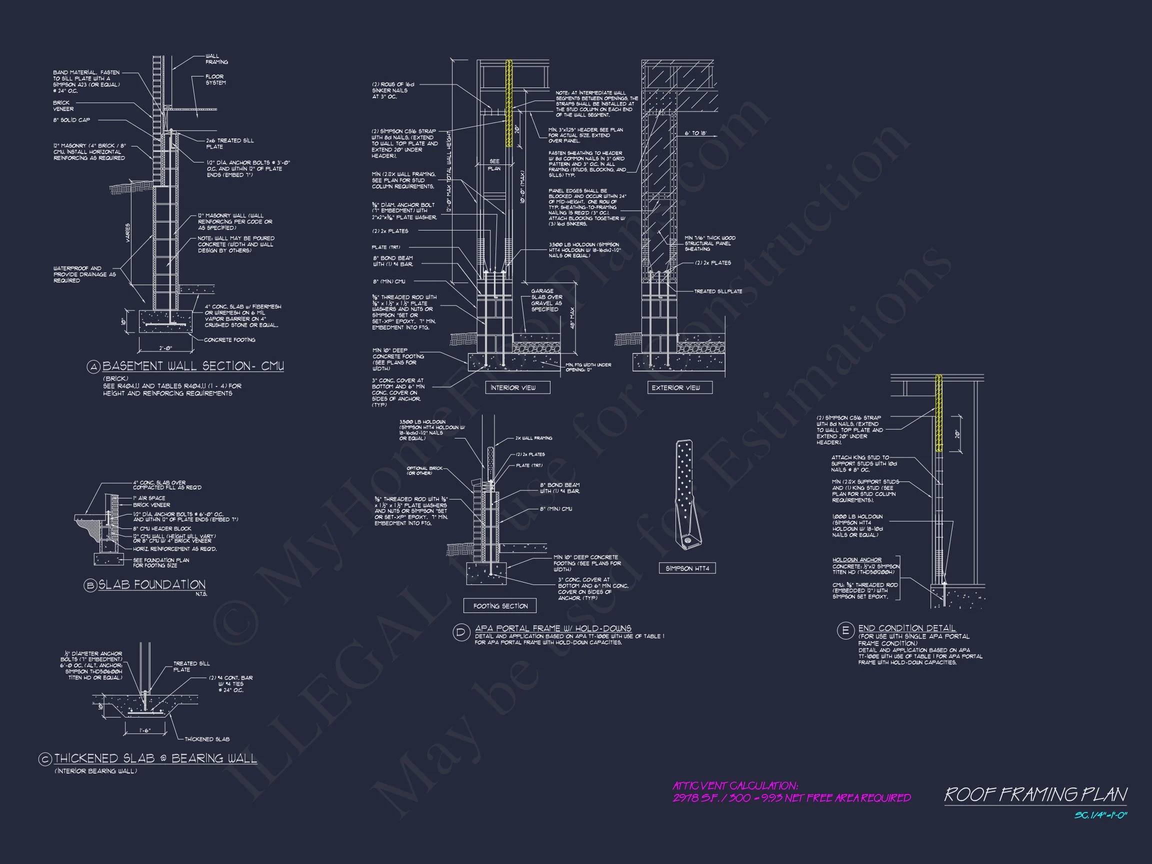 17-1555 HOUSE PLAN - Colonial House Plan with 2 Floors, CAD Blueprints & Designs 19 Colonial house Plan with 2 Floors, CAD Blueprints & Designs