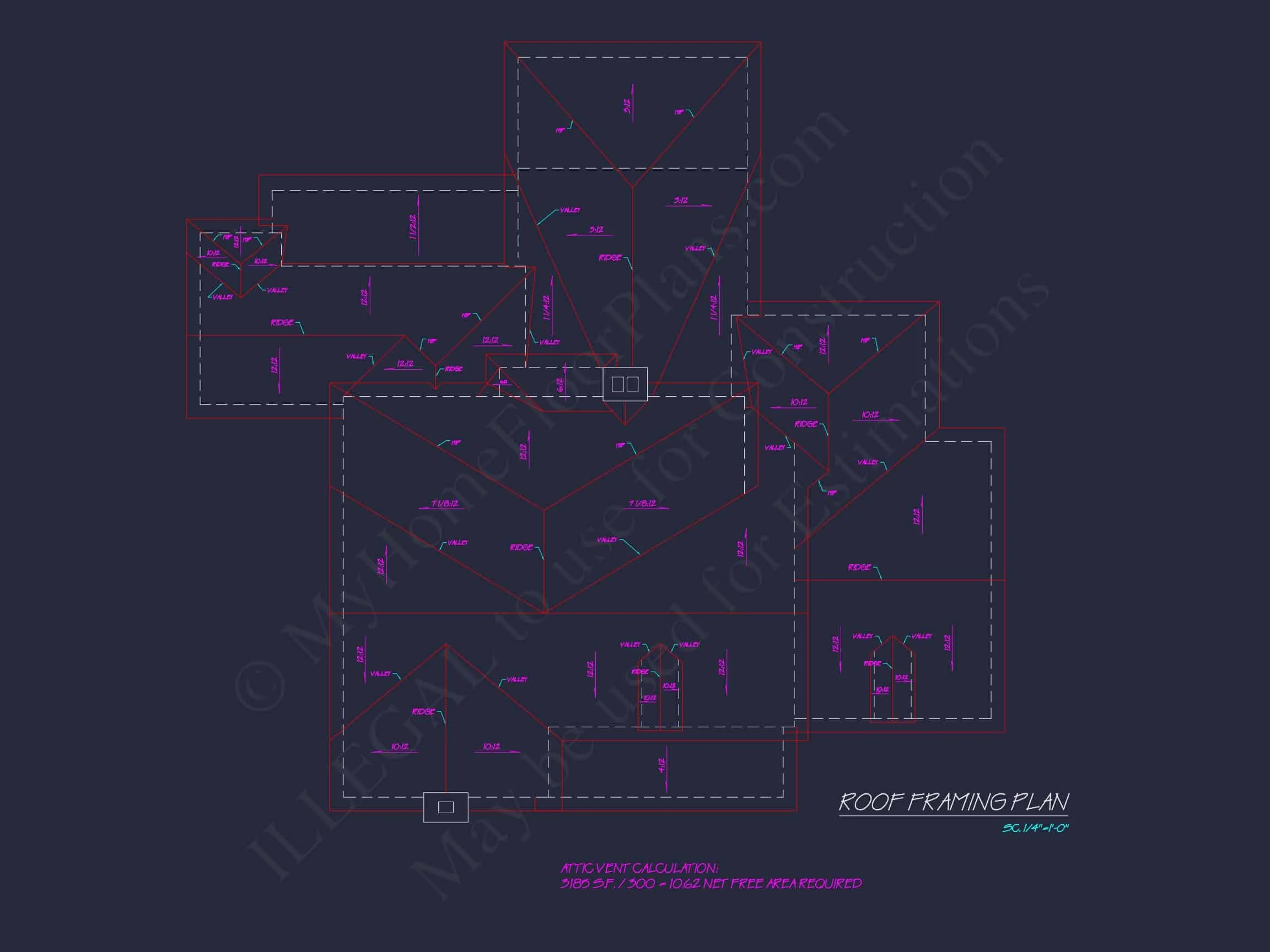 17-1555 HOUSE PLAN - Colonial House Plan with 2 Floors, CAD Blueprints & Designs 13 Colonial house Plan with 2 Floors, CAD Blueprints & Designs