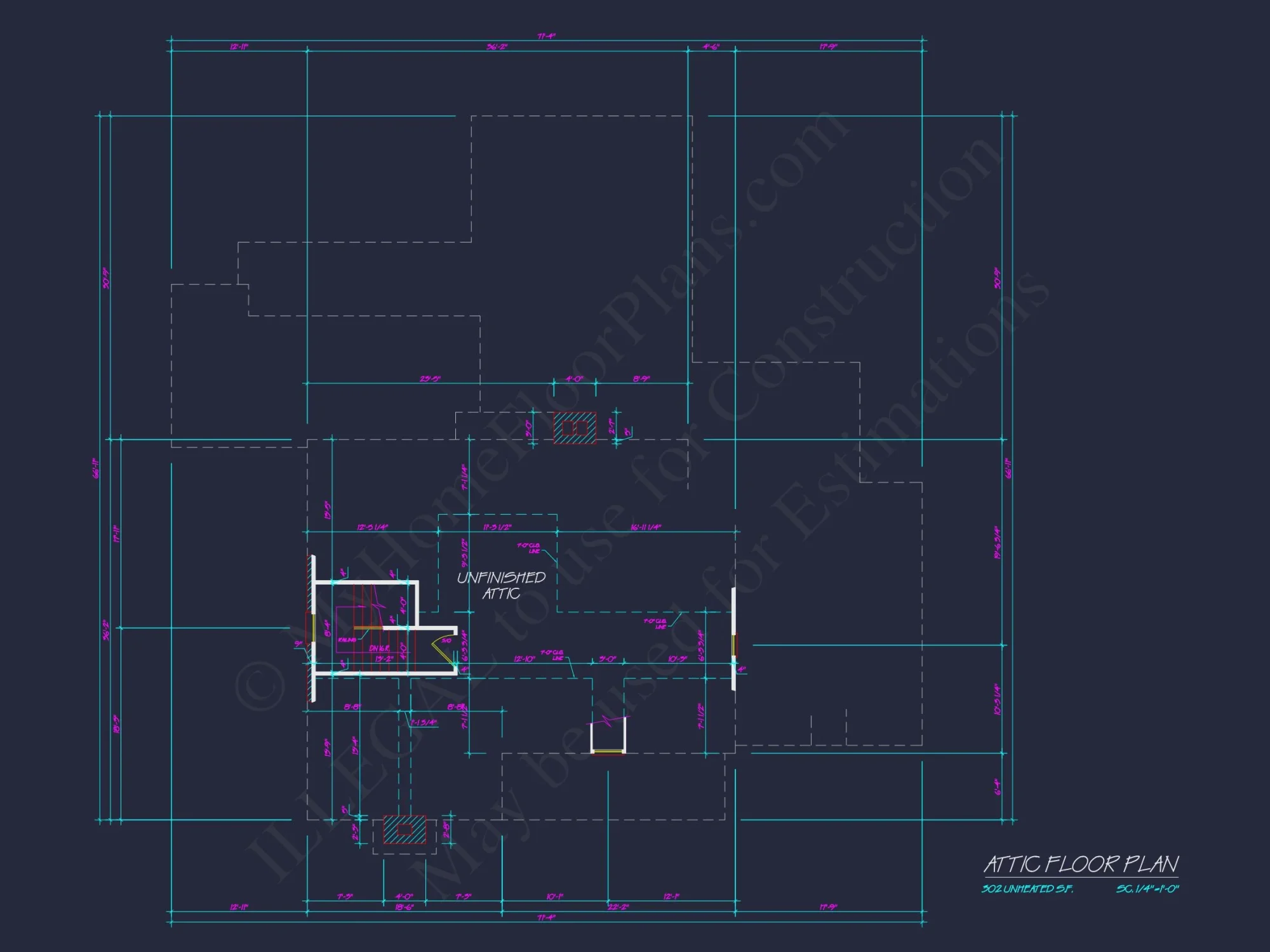 Colonial house Plan with 2 Floors, CAD Blueprints & Designs