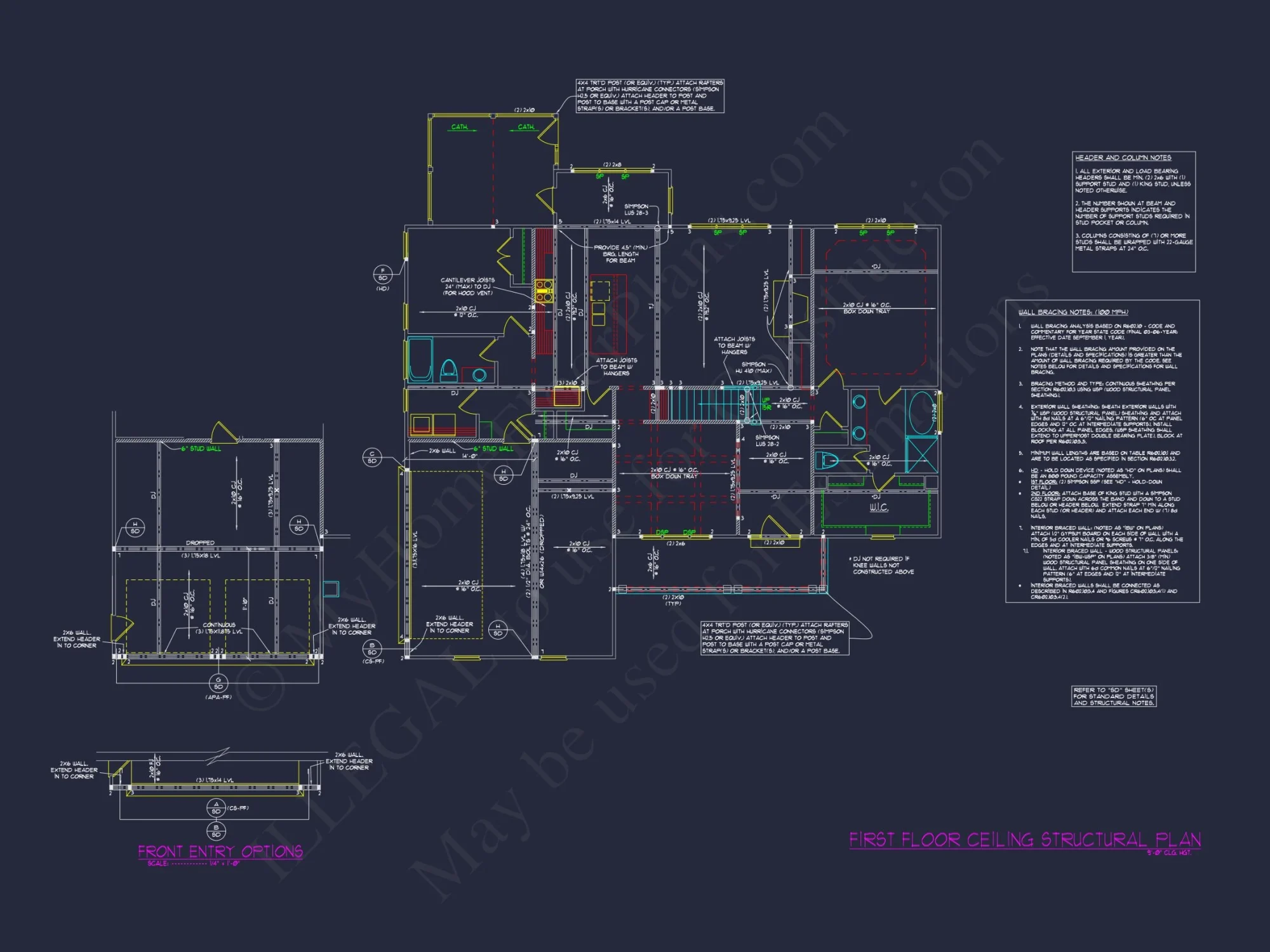 Elegant house Plan with Detailed Floor Plan, CAD Blueprint, and Architectural Designs