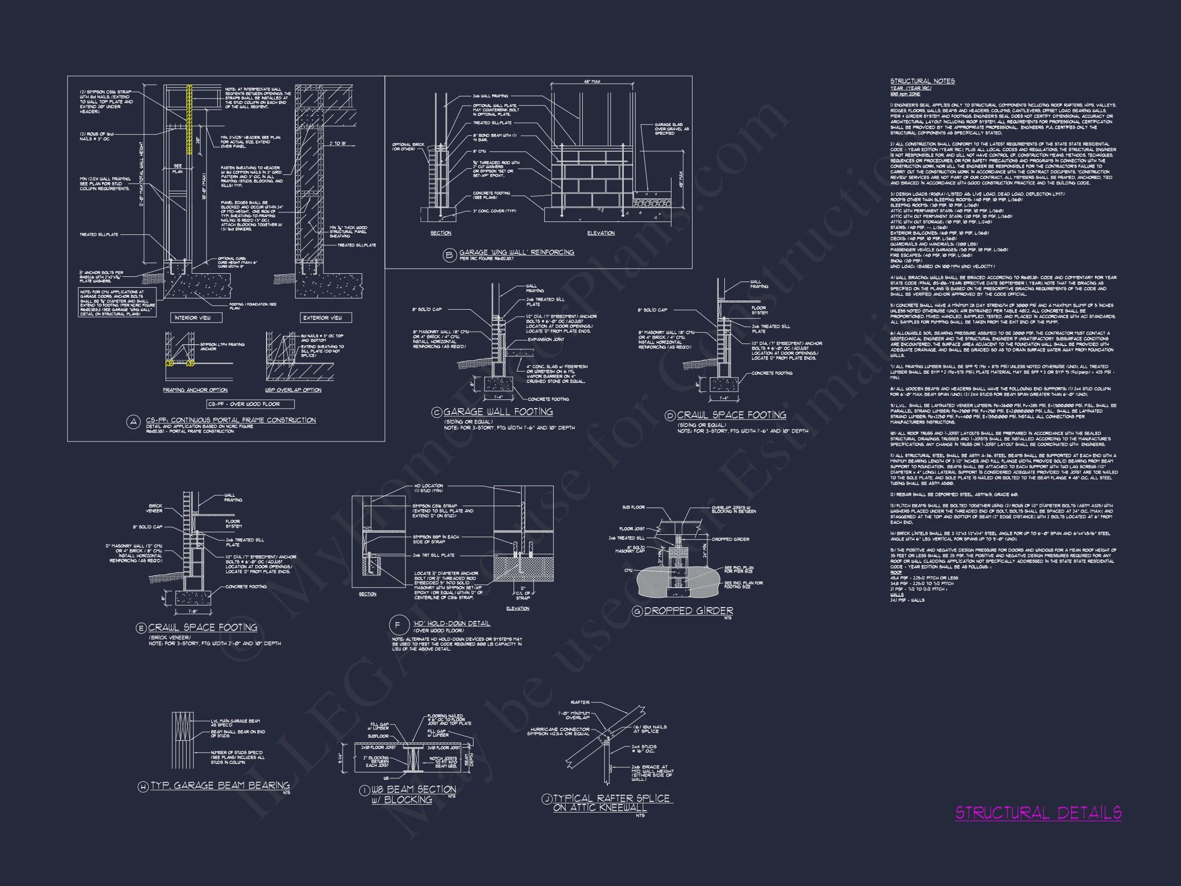 Modern house Floor Plan with 4 Bedrooms, CAD Designs & Features
